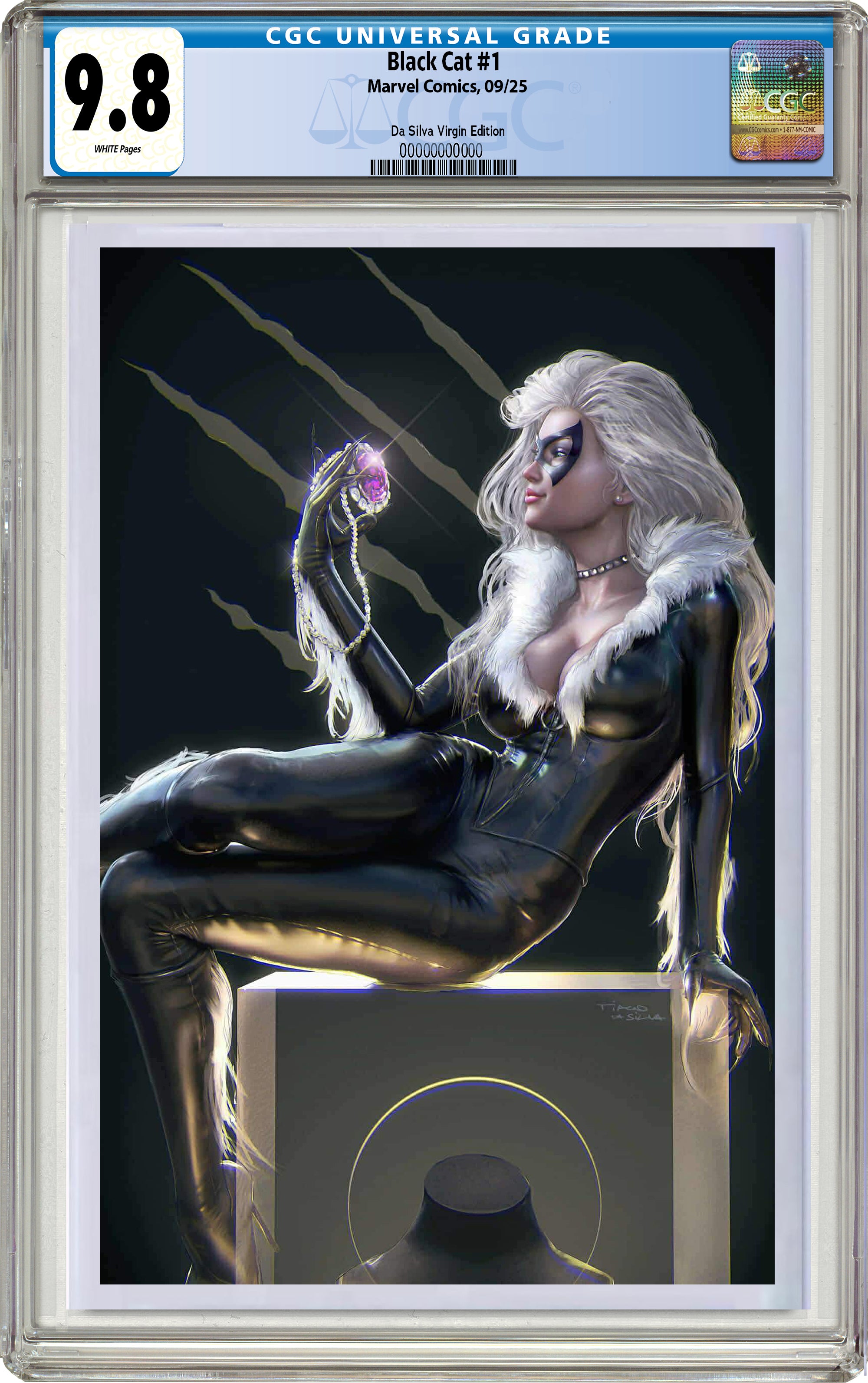 BLACK CAT #1 TIAGO DA SILVA EXCLUSIVE VARIANT COVERS.