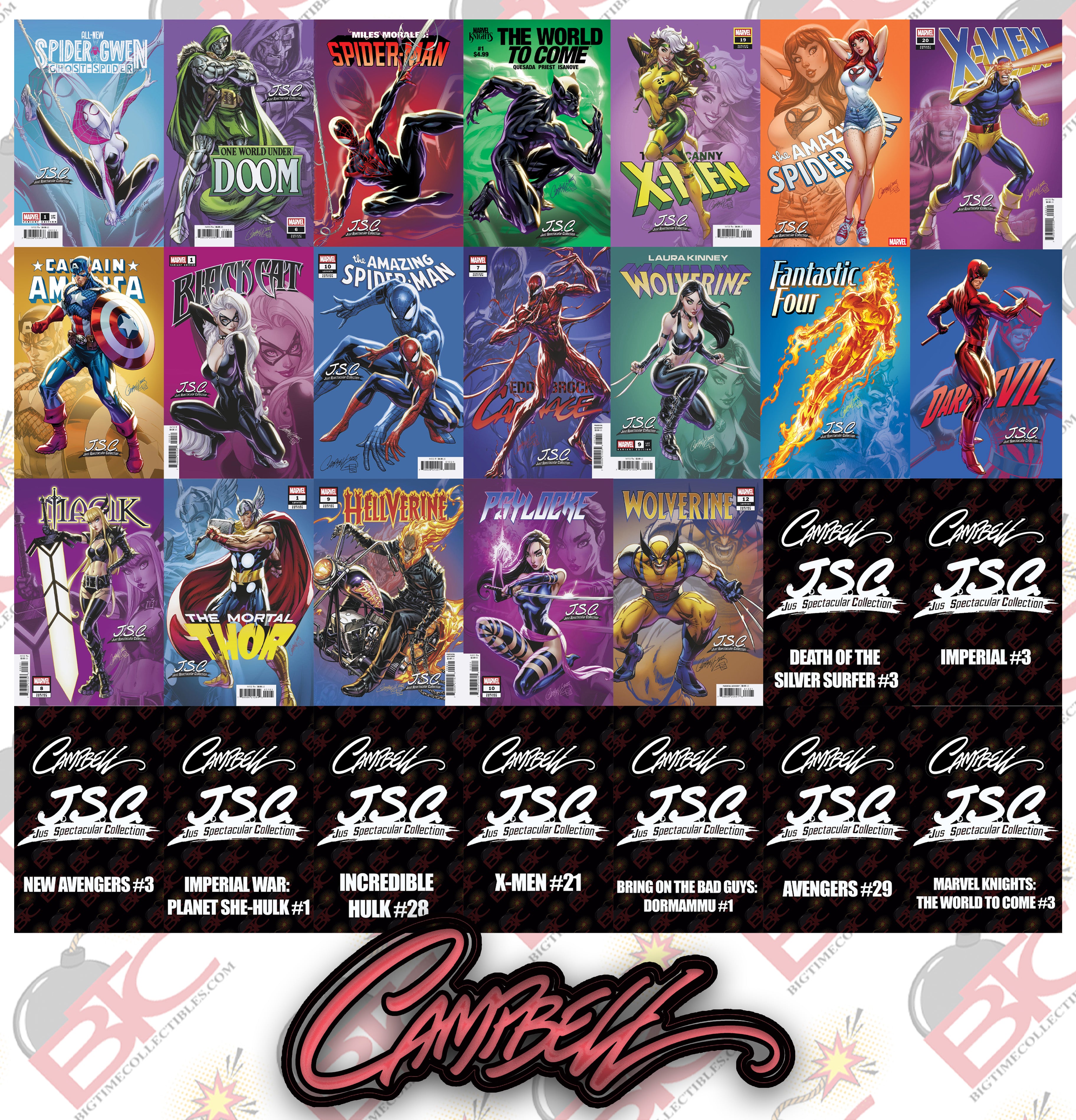 J SCOTT CAMPBELL JUST SPECTACULAR COLLECTION 28-PACK BUNDLE DEAL