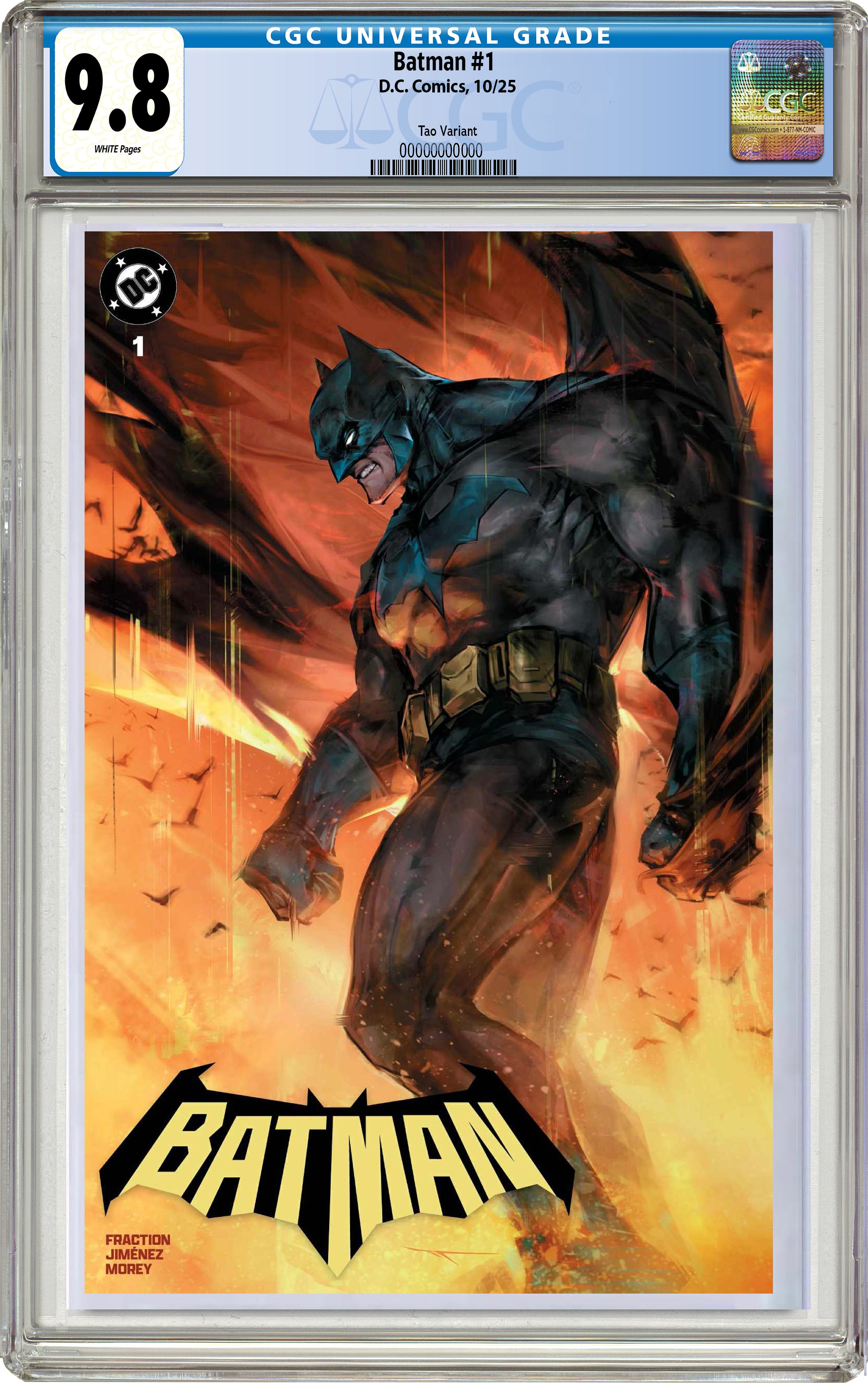 BATMAN #1 IVAN TAO EXCLUSIVE LIMITED TO 1000 PRINT RUN