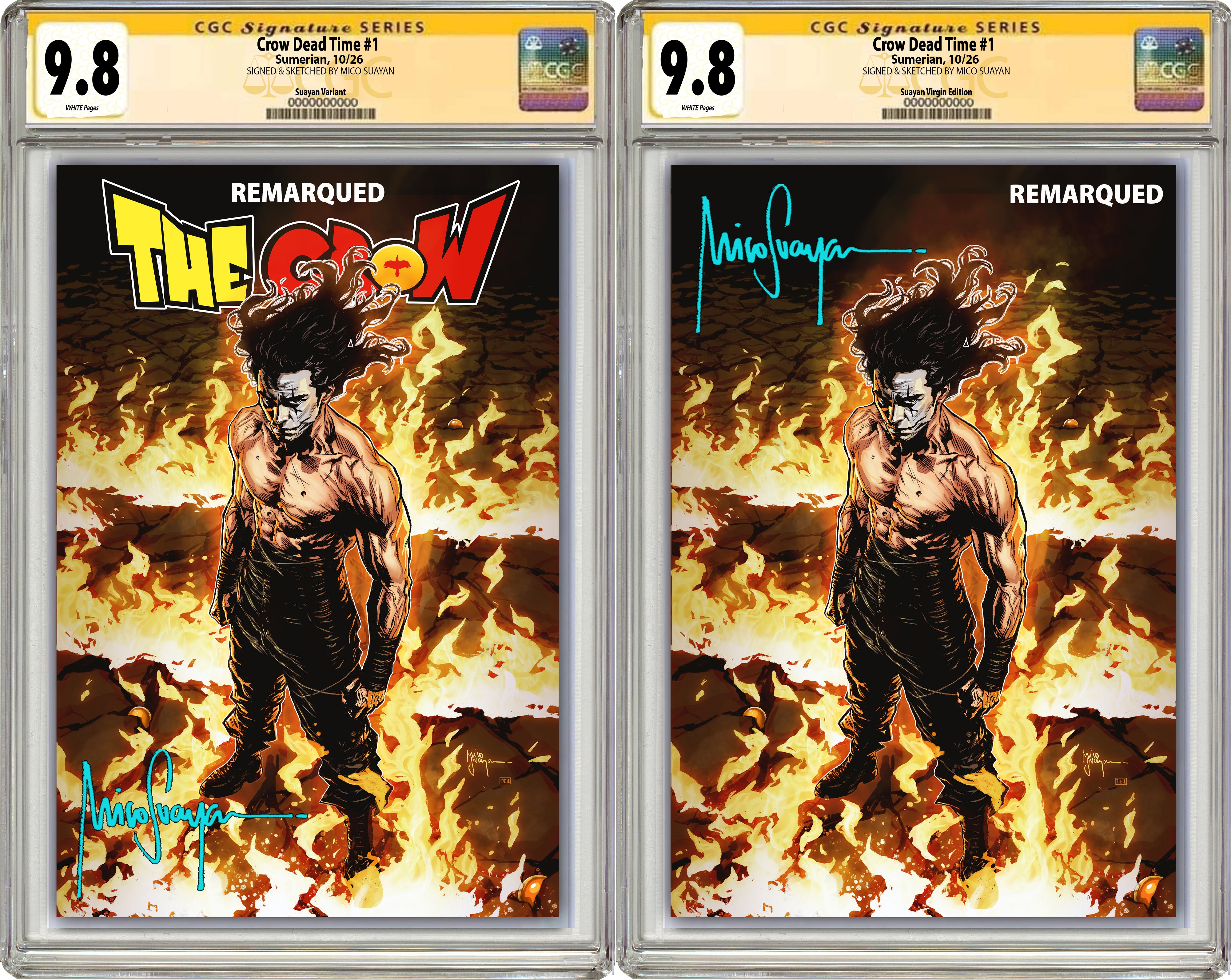 CROW DEAD TIME #1 MICO SUAYAN "CROWKU" FANEXPO DALLAS EXCLUSIVE (GRADED EDITION)