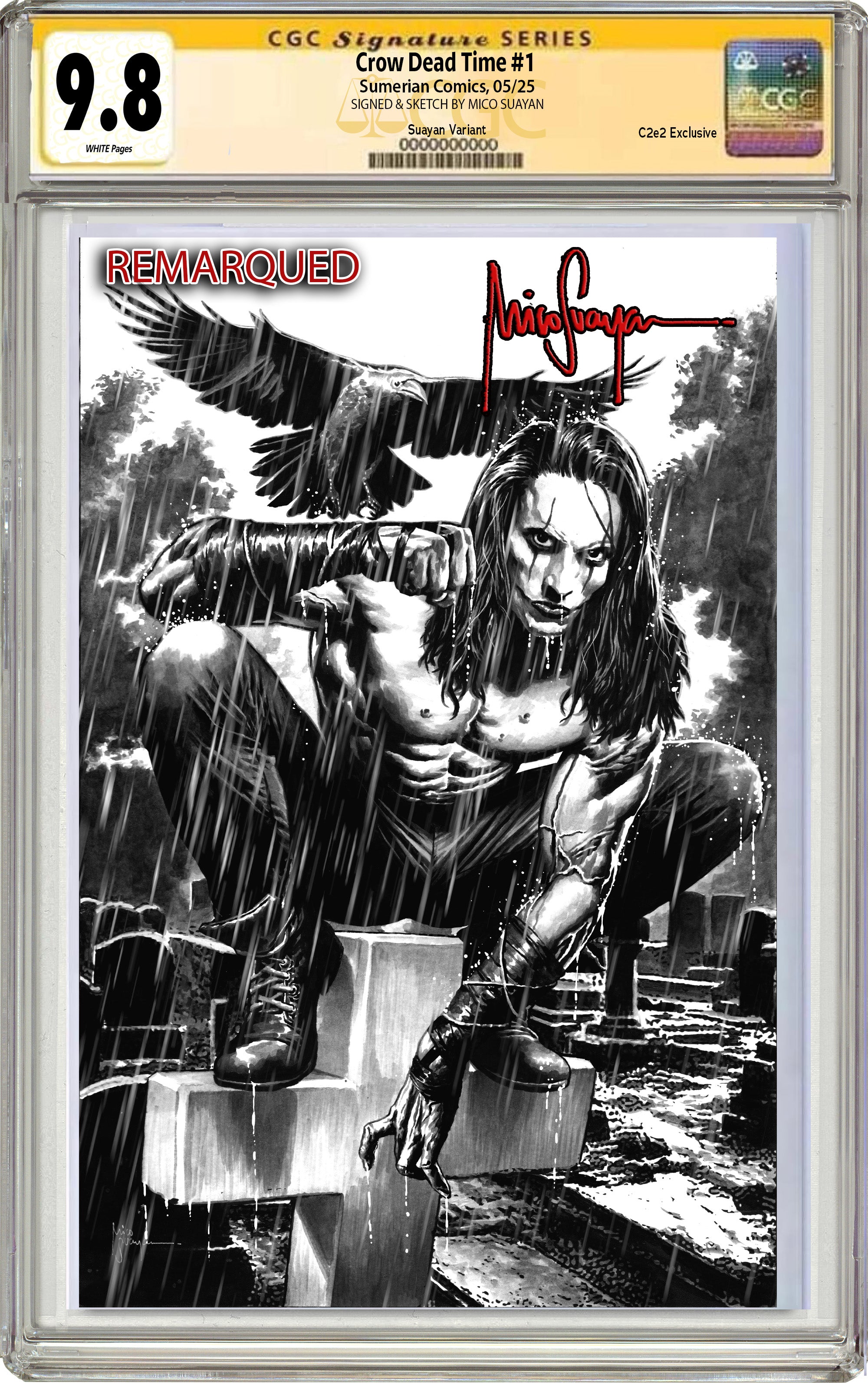 CROW DEAD TIME #1 MICO SUAYAN C2E2 EXCLUSIVE VARIANT COVER