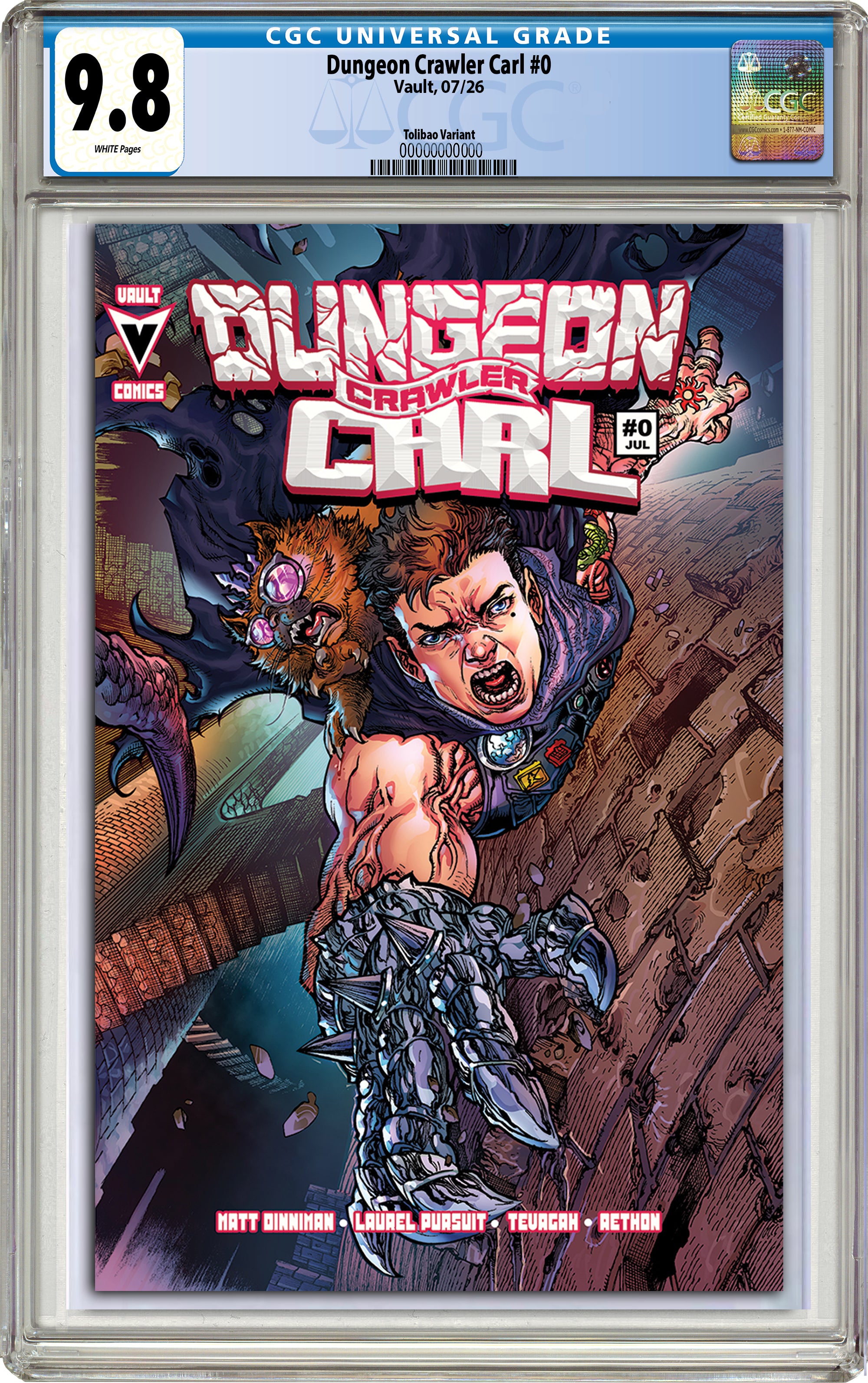DUNGEON CRAWLER CARL SPECIAL EDITION #0 HARVEY TOLIBAO SDCC EXCLUSIVE VARIANT COVERS