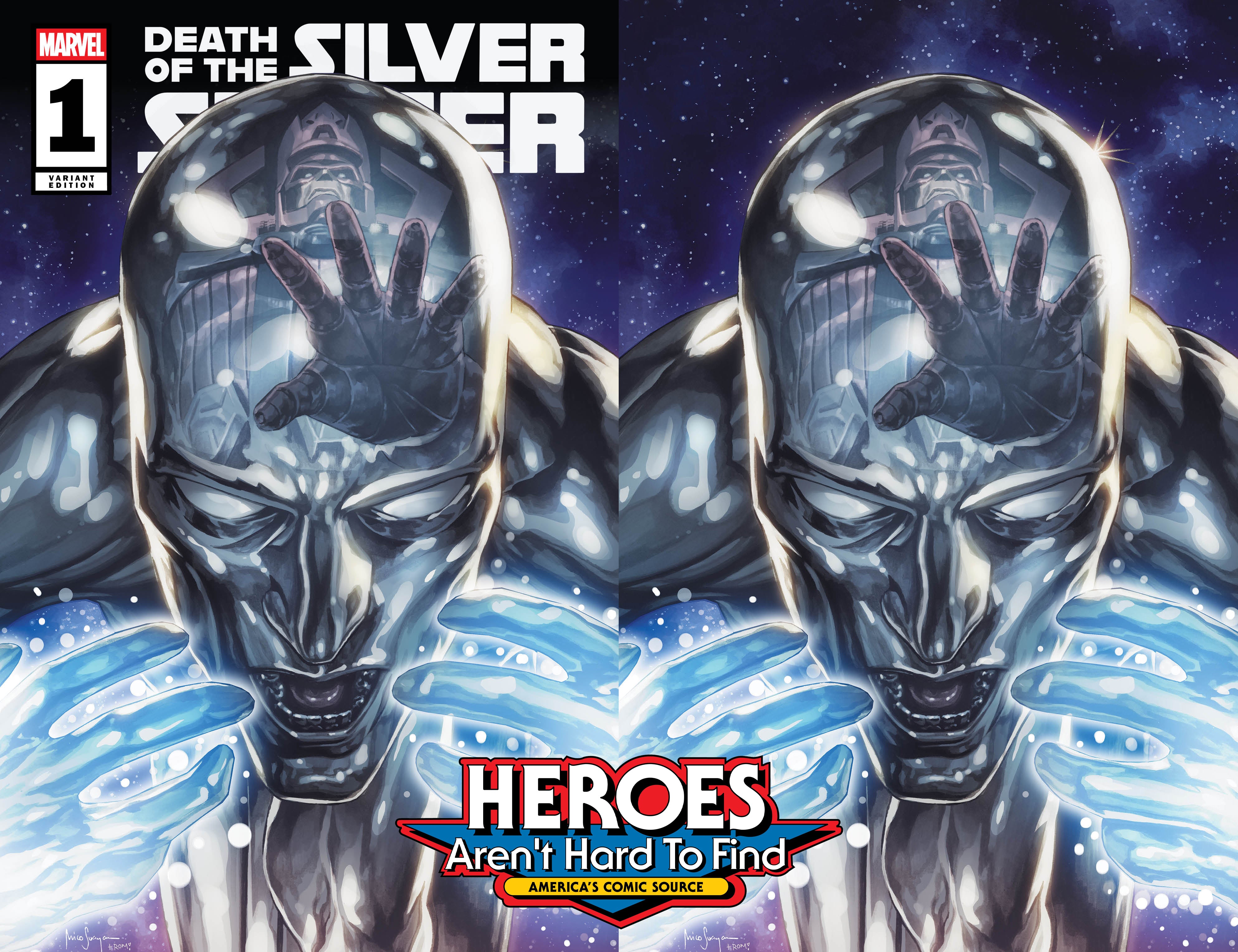 DEATH OF THE SILVER SURFER #1 MICO SUAYAN HEROES CON EXCLUSIVE VARIANT COVERS