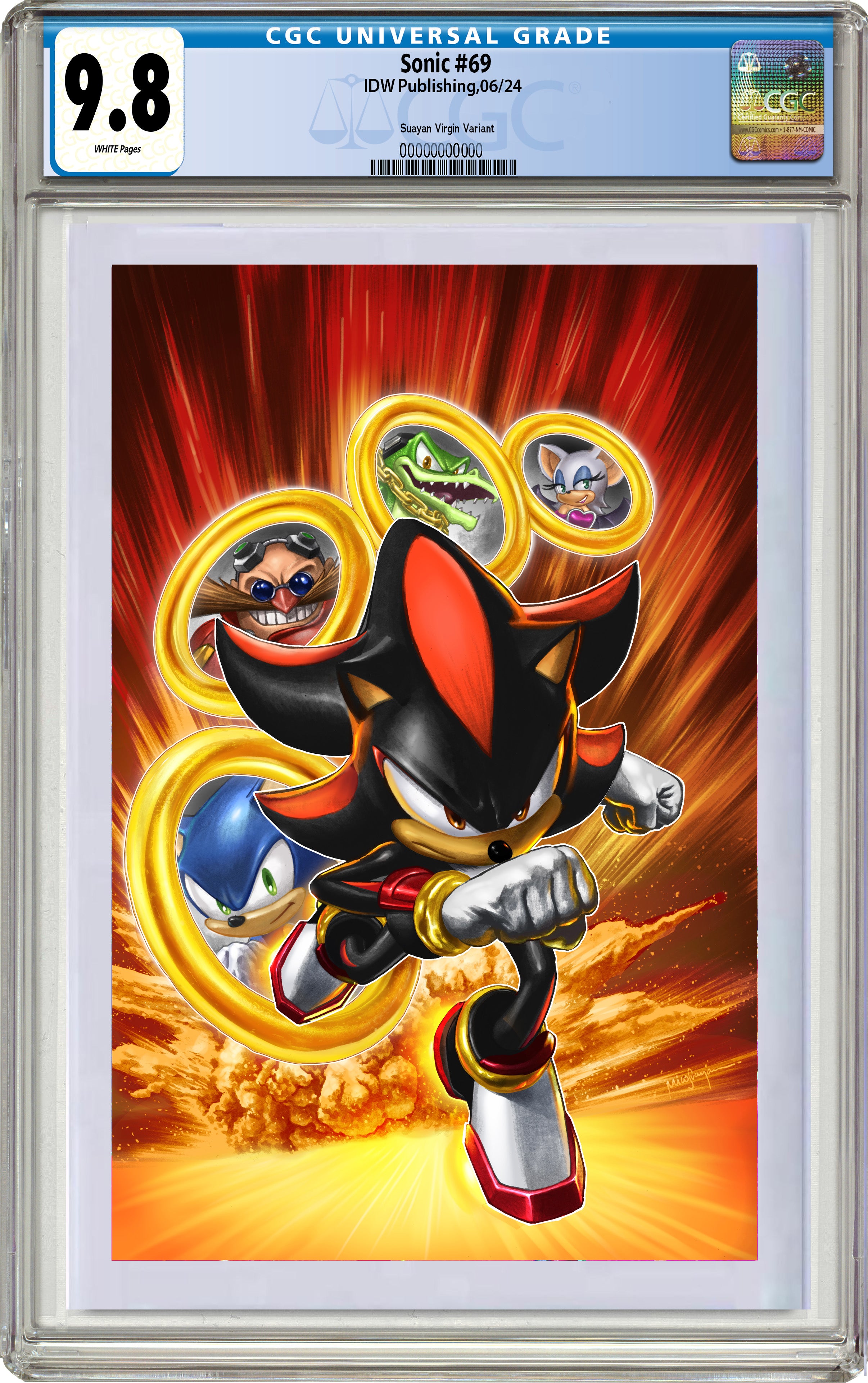 SONIC THE HEDGEHOG #69 MICO SUAYAN FANEXPO DALLAS EXCLUSIVE VARIANT