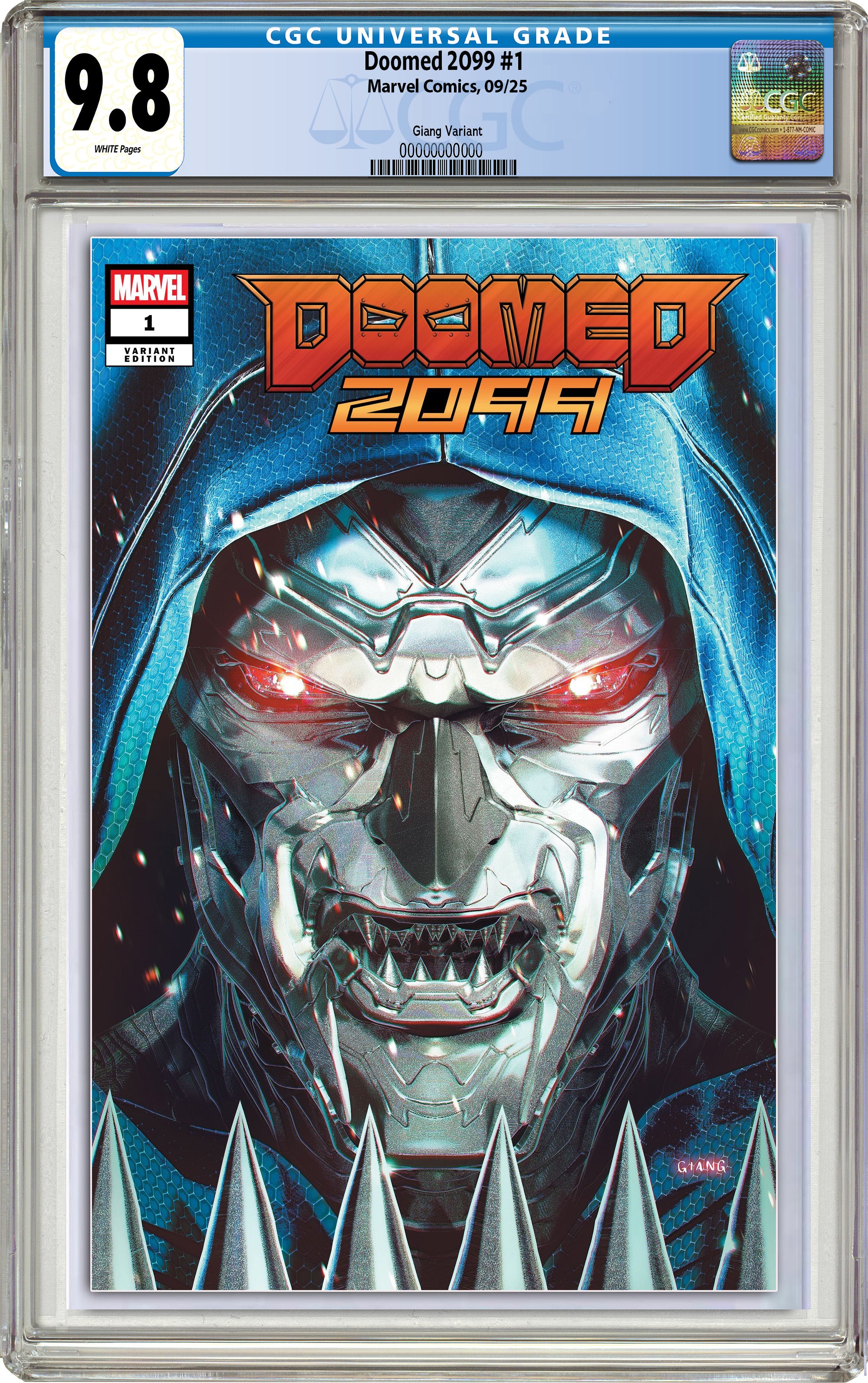 DOOMED 2099 #1 JOHN GIANG NYCC EXCLUSIVE VARIANT EDITIONS. LIMITED TO 1000 PRINT RUN