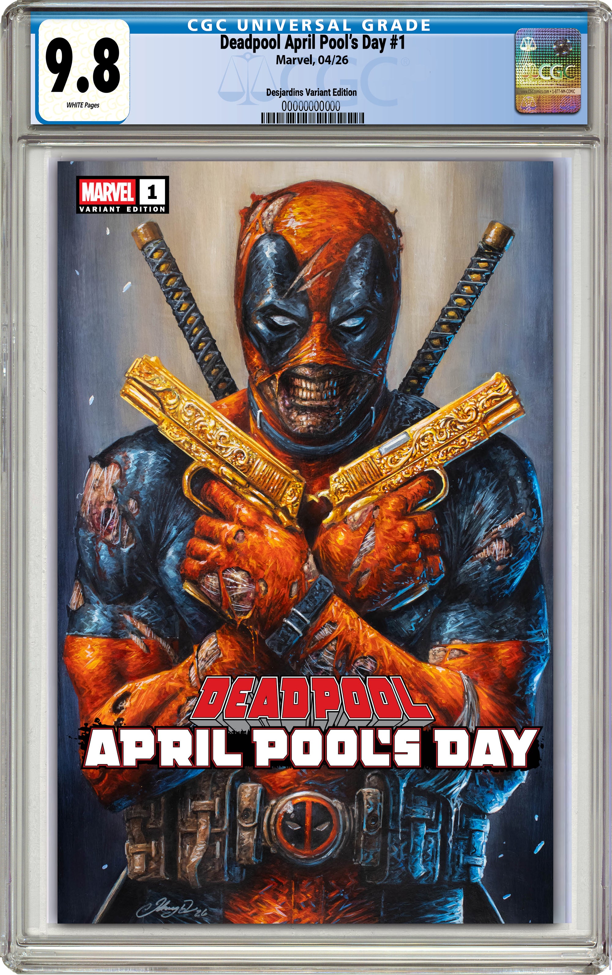 DEADPOOL APRIL POOL'S DAY #1 JOHNNY DESJARDINS EXCLUSIVE VARIANT COVERS
