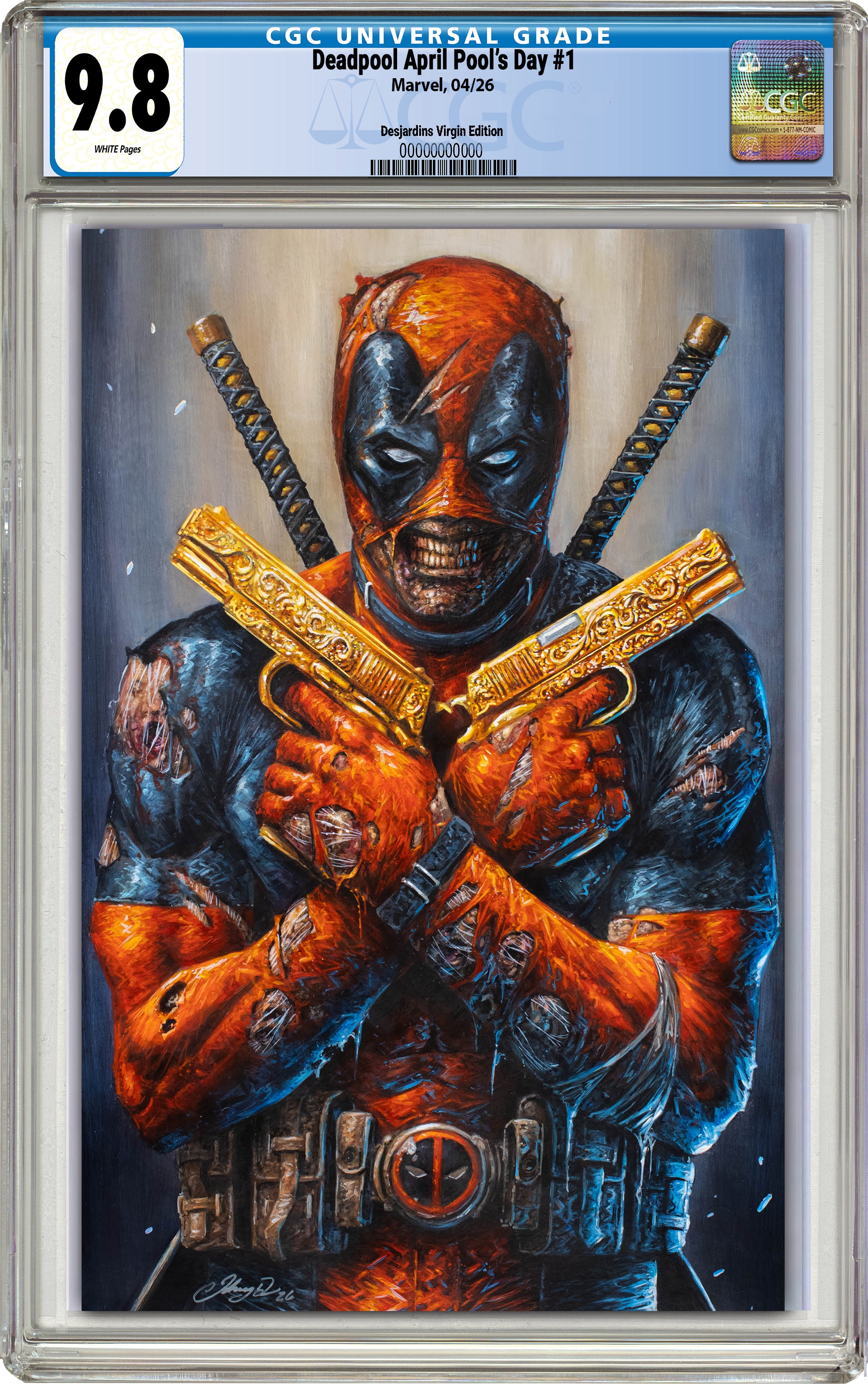 DEADPOOL APRIL POOL'S DAY #1 JOHNNY DESJARDINS EXCLUSIVE VARIANT COVERS