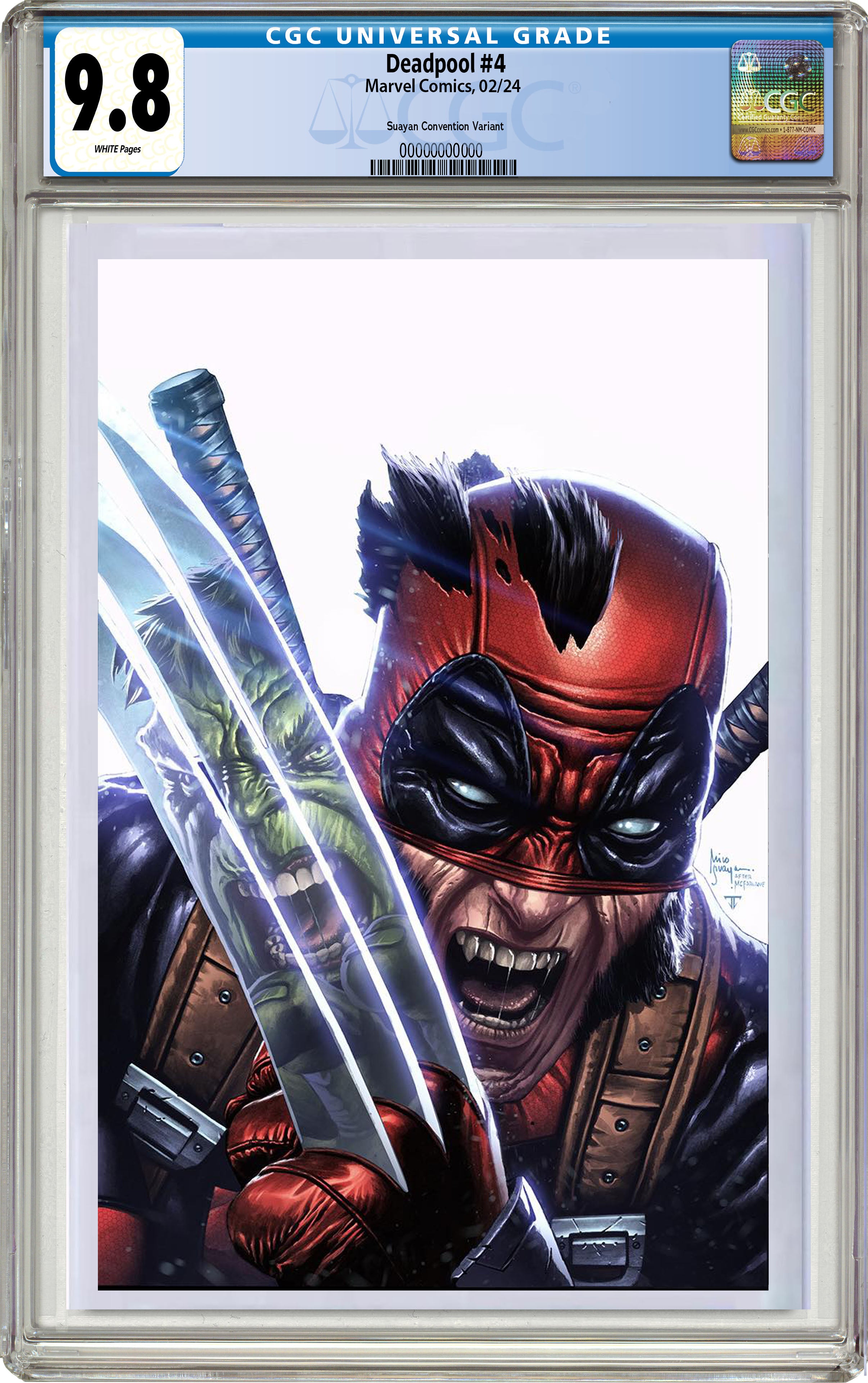 DEADPOOL #4 MICO SUAYAN UNRELEASED MEGACON 2024 SECRET DROP