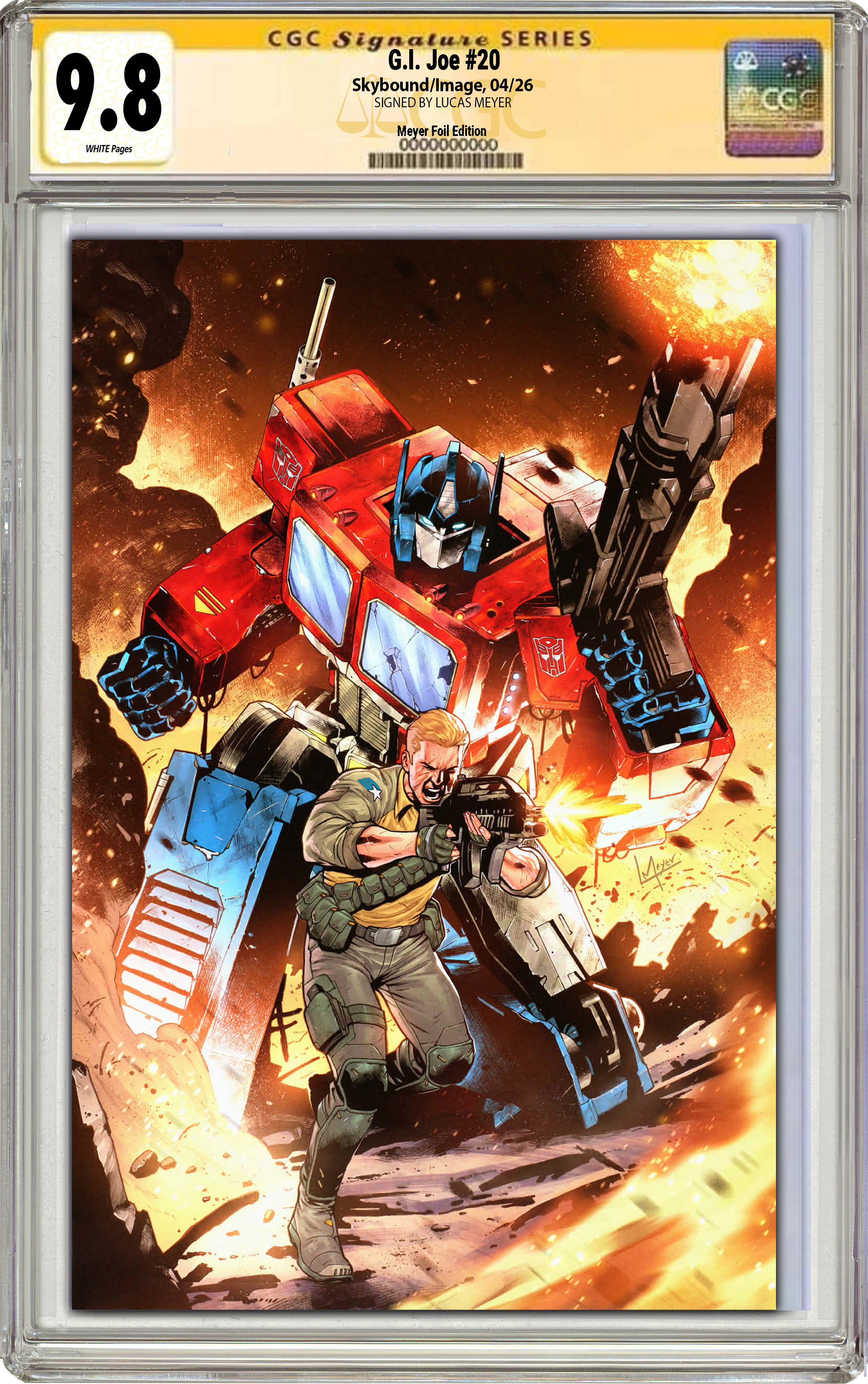 GI JOE #20 LUCAS MEYER C2E2 EXCLUSIVE FOIL EDITION (I40)(I45) (I42)(I44)