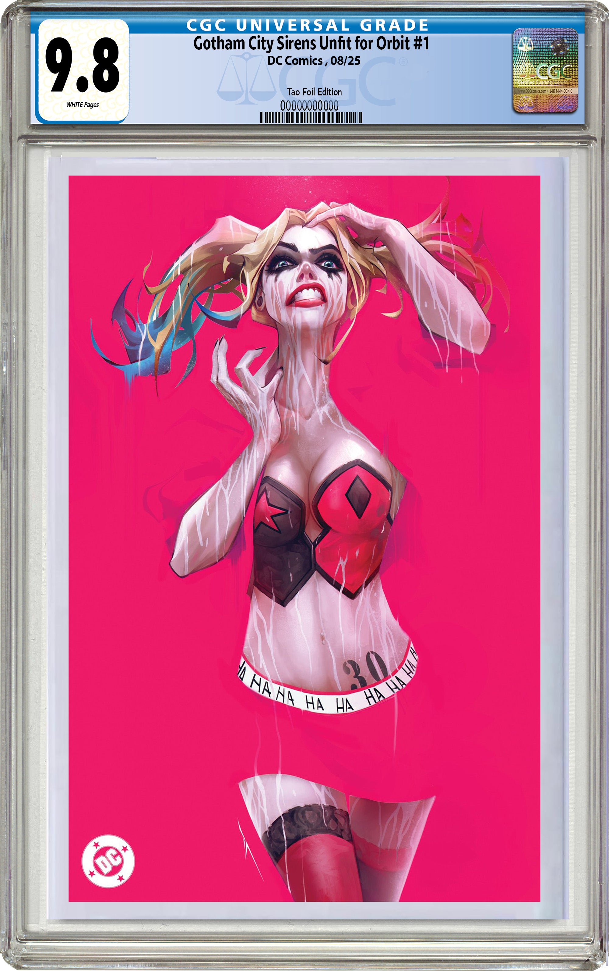 GOTHAM CITY SIRENS UNFIT FOR ORBIT #1 IVAN TAO SDCC EXCLUSIVE FOIL EDITION. LIMITED TO 1000 COPIES W/LAVA FOIL COA