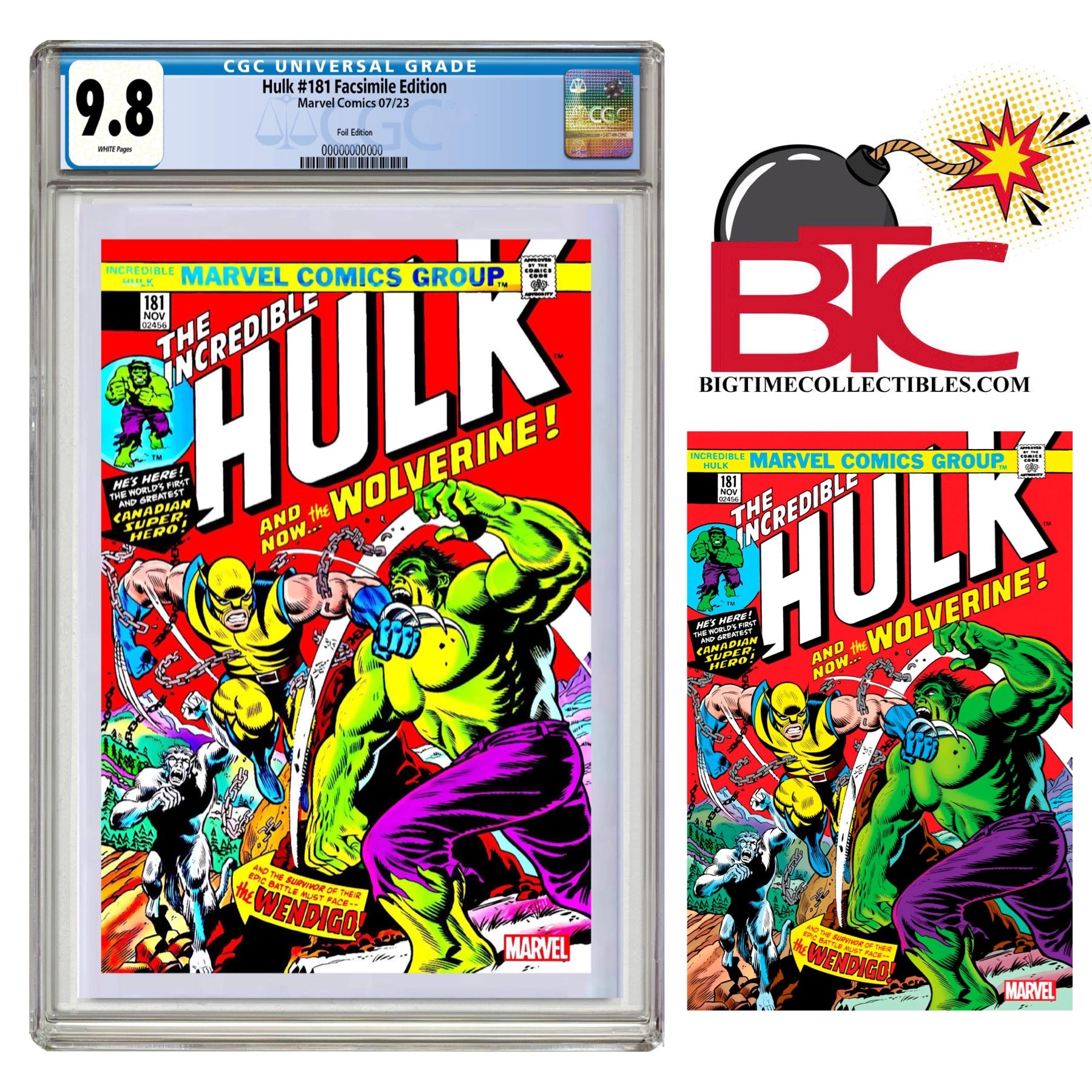 Hulk 181 Mexico Foil (1st shops Wolverine)