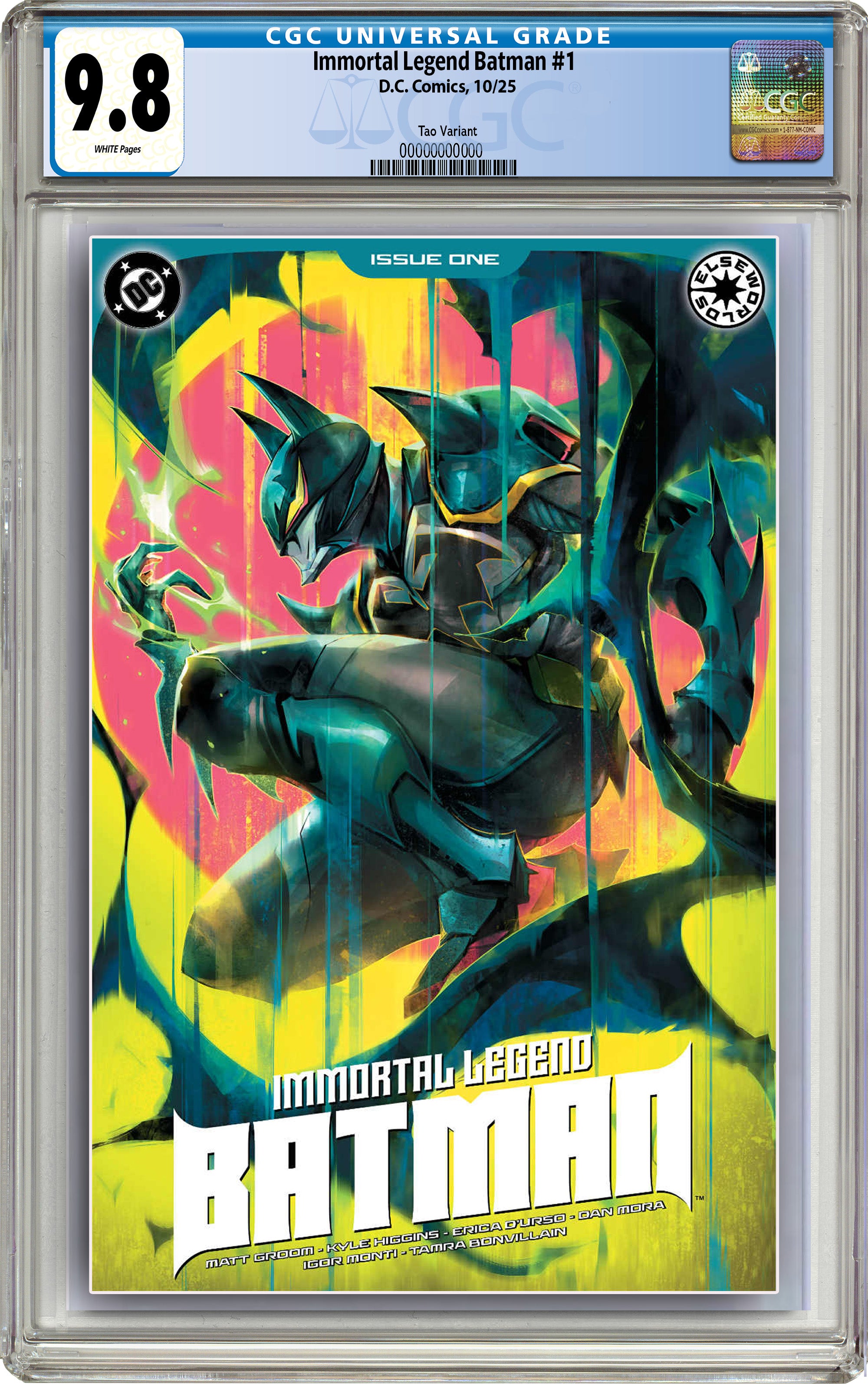 IMMORTAL LEGEND BATMAN #1 IVAN TAO EXCLUSIVE VARIANT COVER LIMITED TO 1000 PRINT RUN