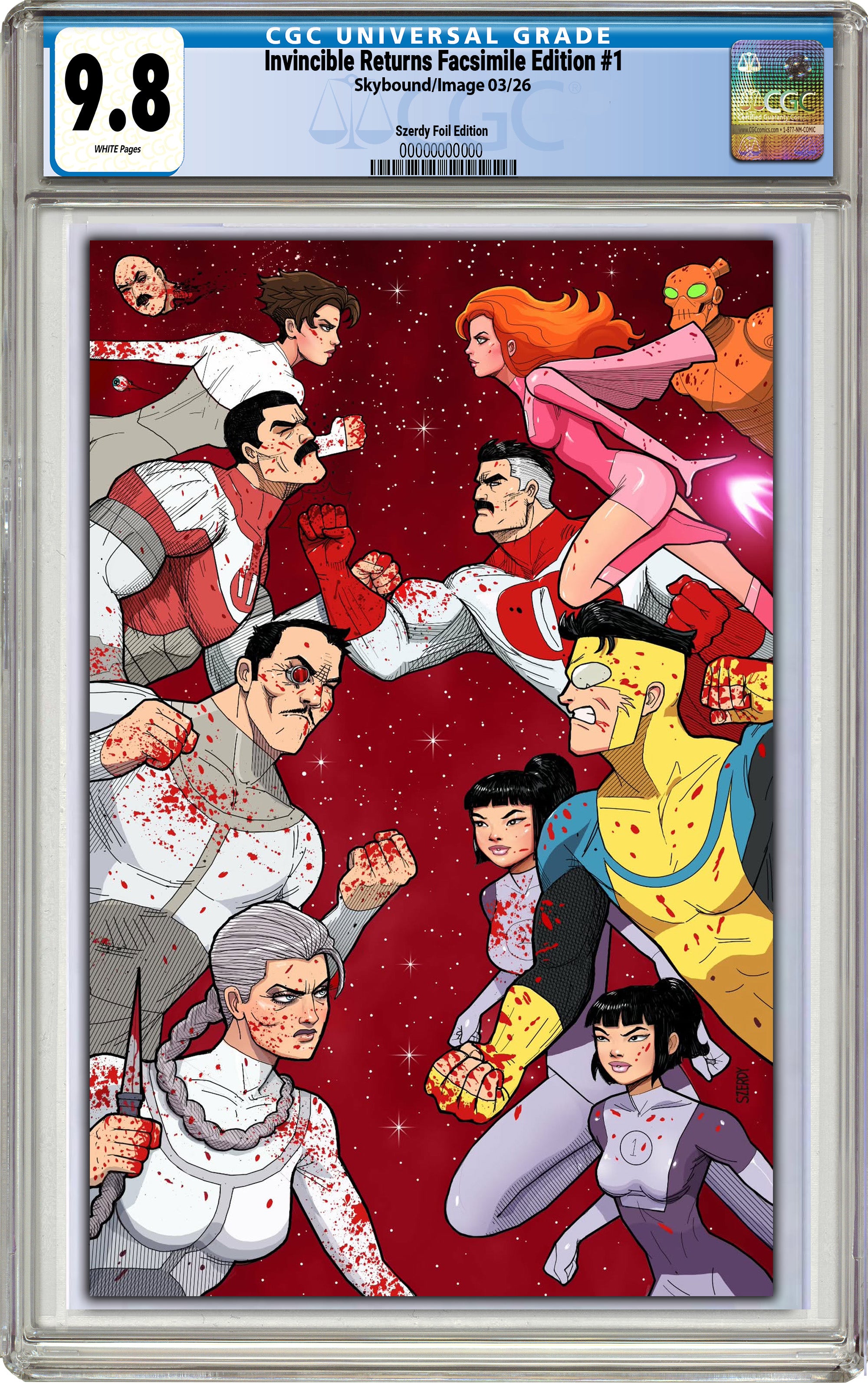 INVINCIBLE RETURNS #1 NATHAN SZERDY EXCLUSIVE FOIL EDITION
