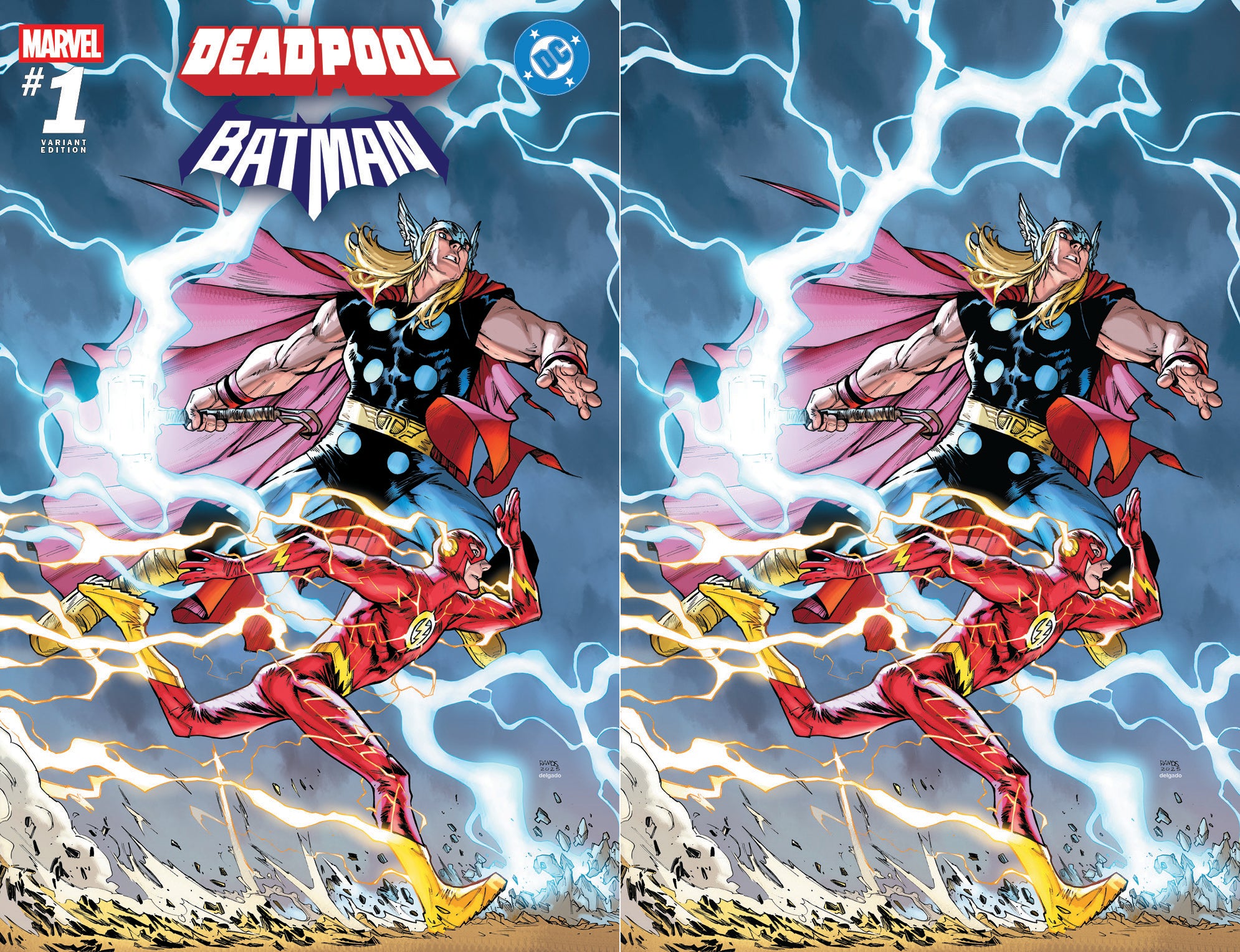 MARVEL/DC: DEADPOOL/BATMAN #1 HUMBERTO RAMOS NYCC EXCLUSIVE VARIANT COVER OPTIONS