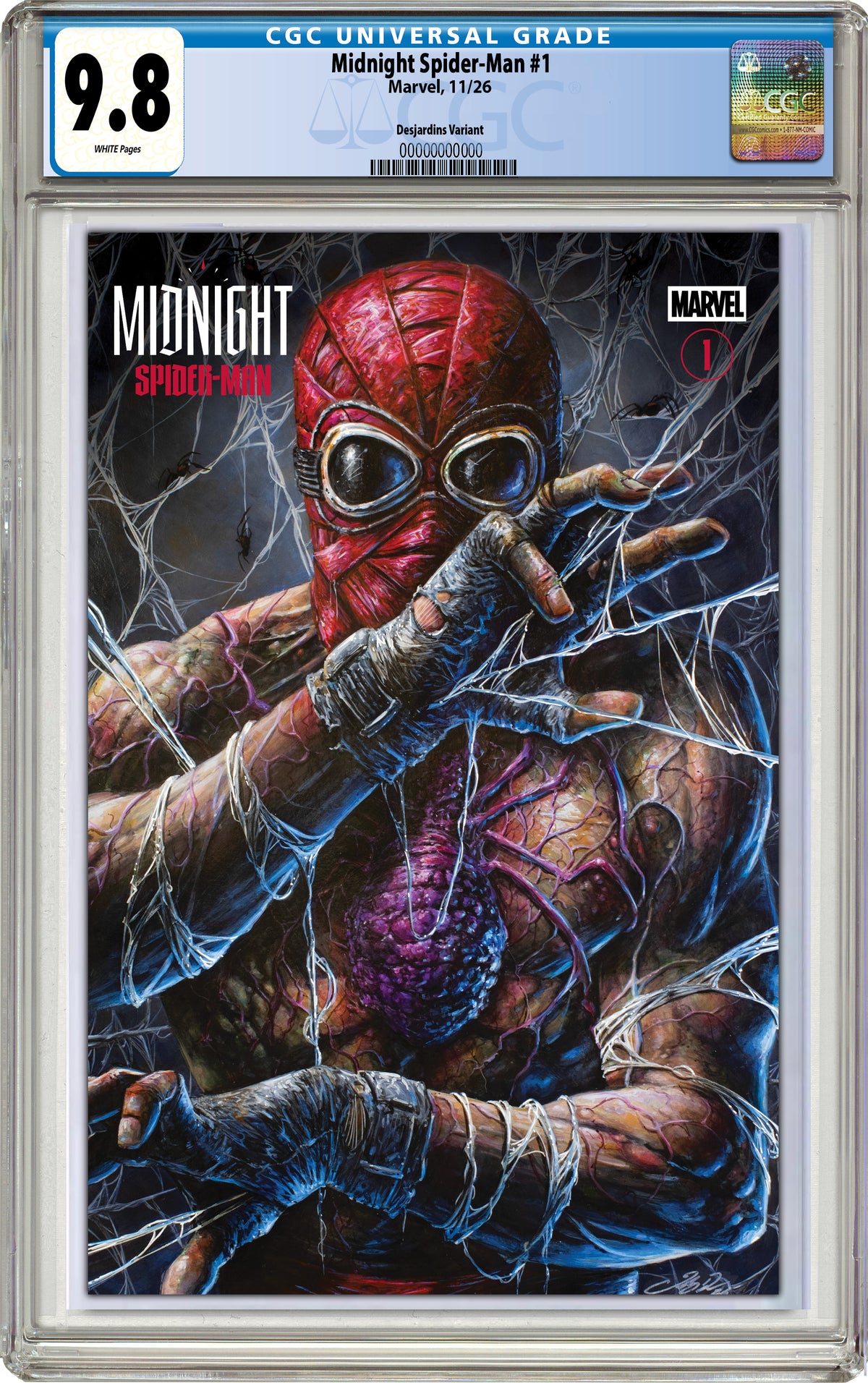 MIDNIGHT SPIDER-MAN #1 JOHNNY DESJARDINS NYCC EXCLUSIVE VARIANT COVERS