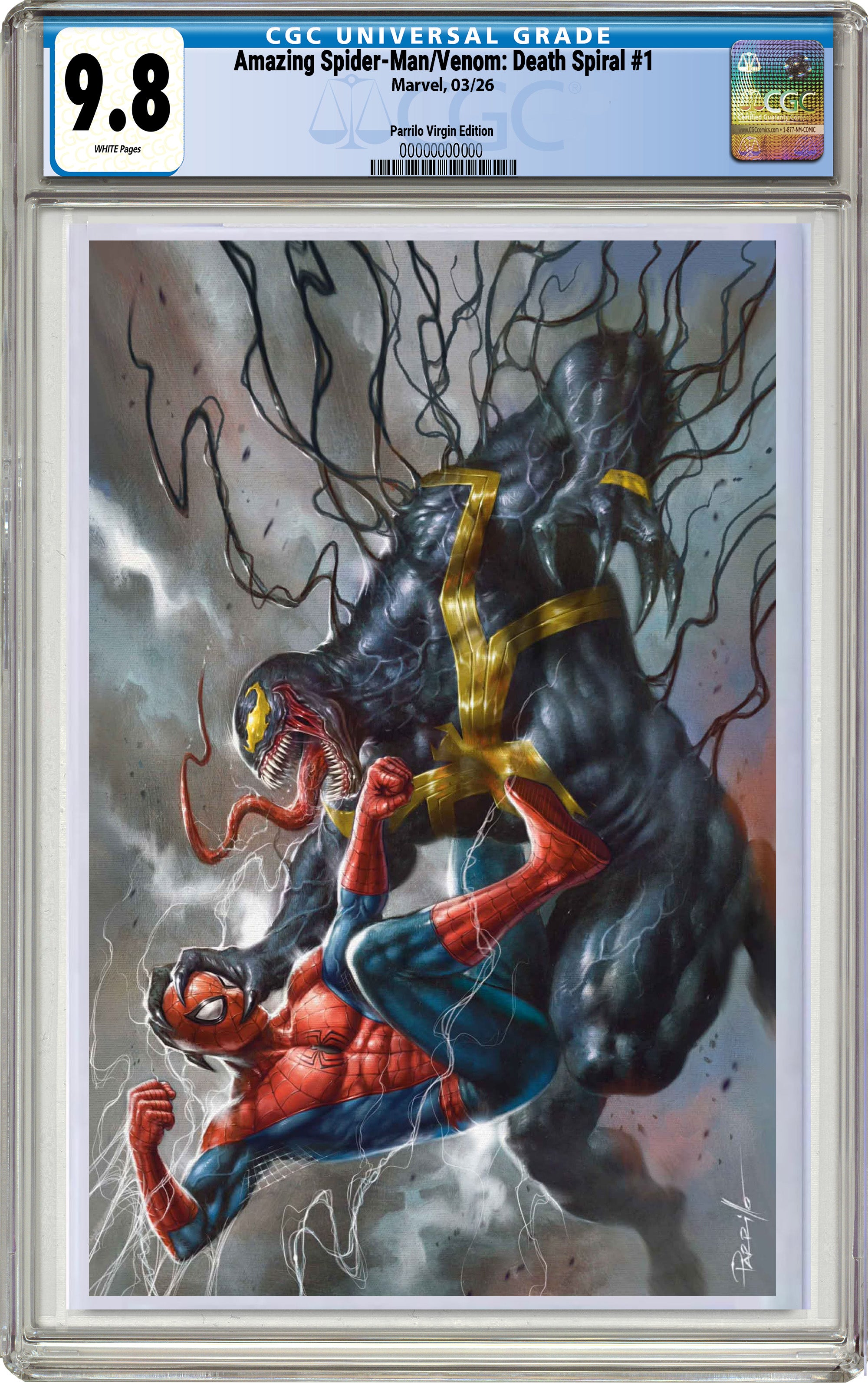 AMAZING SPIDER-MAN VENOM DEATH SPIRAL #1 LUCIO PARRILLO EXCLUSIVE VARIANT COVERS