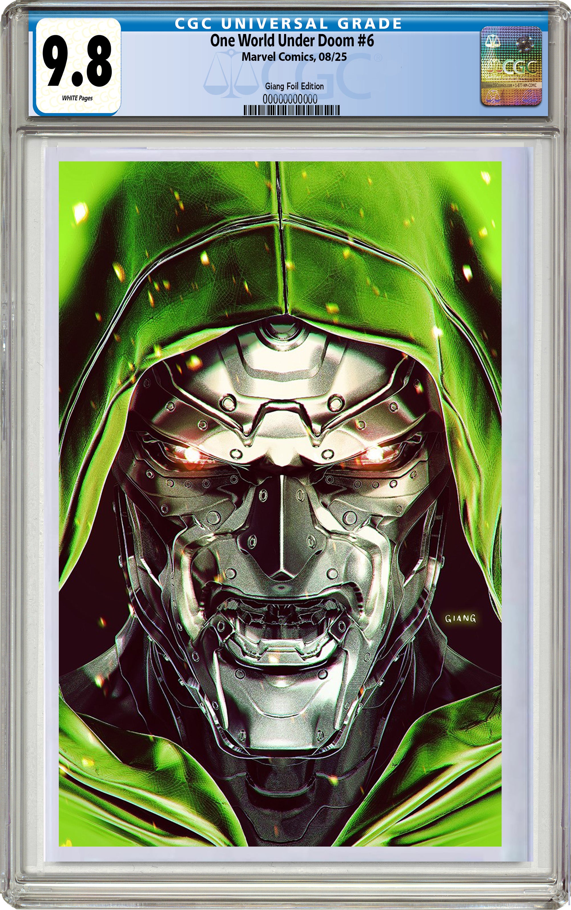 ONE WORLD UNDER DOOM #6 JOHN GIANG FANEXPO CHICAGO/ NYCC EXCLUSIVE FOIL EDITION