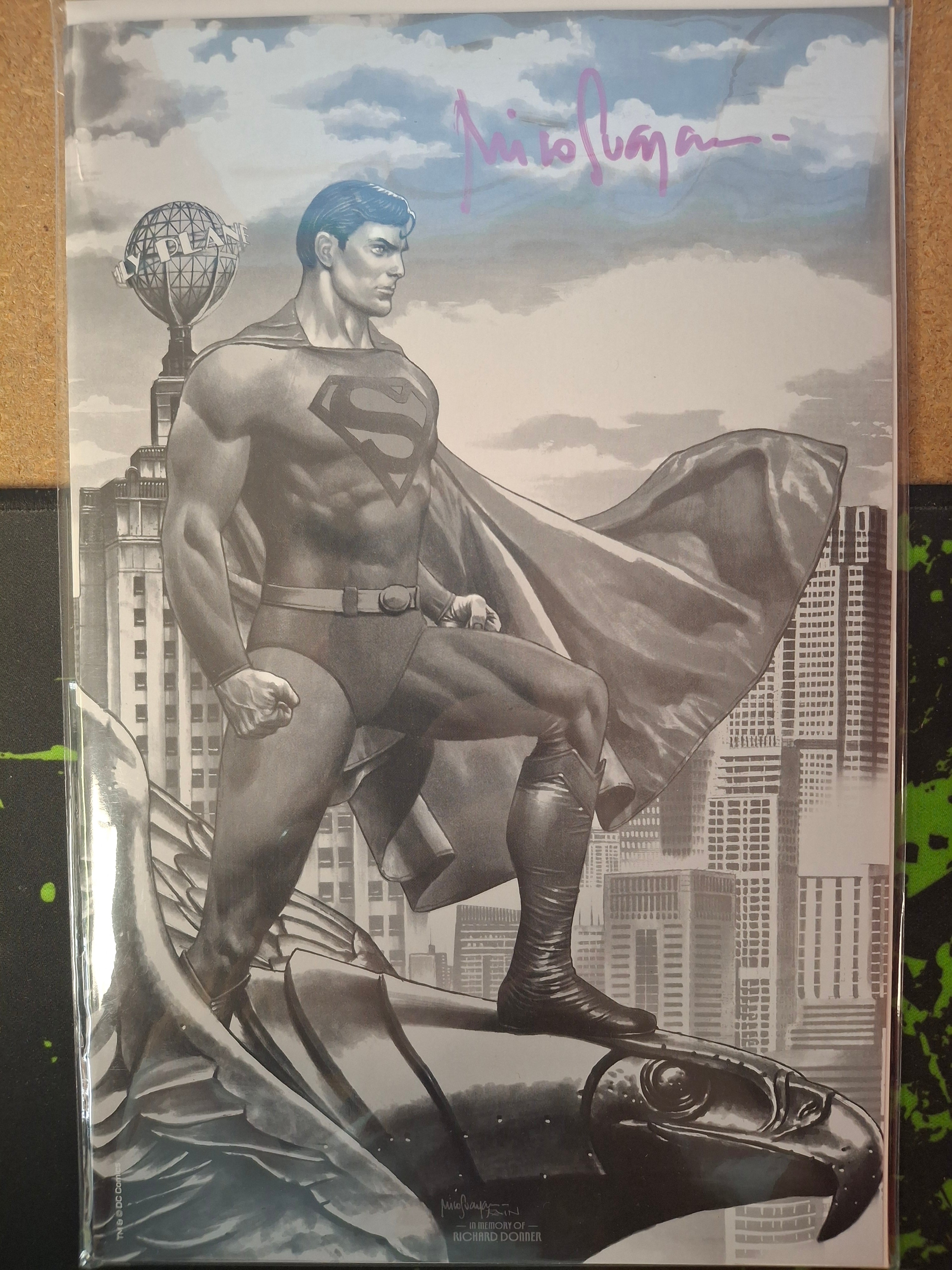 SUPERMAN 78 #1 SKETCH SIGNED BY MICO SUAYAN WITH COA (SS1)(SS3)(SS7)(SS8)