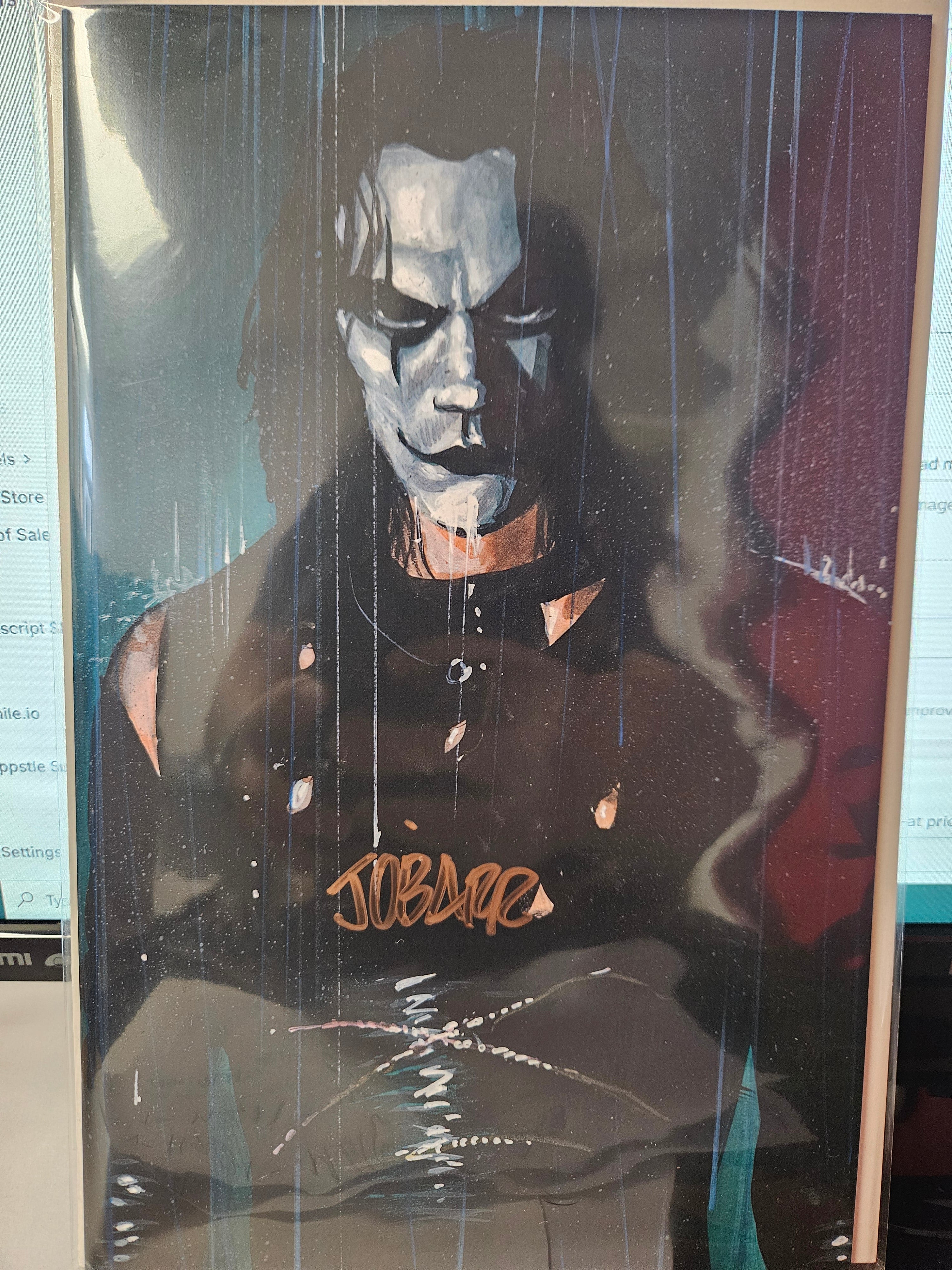 CROW DEADTIME #1  JAMES O'BARR VIRGIN VARIANT SIGNED BY JAMES O'BARR W/COA (SS11)