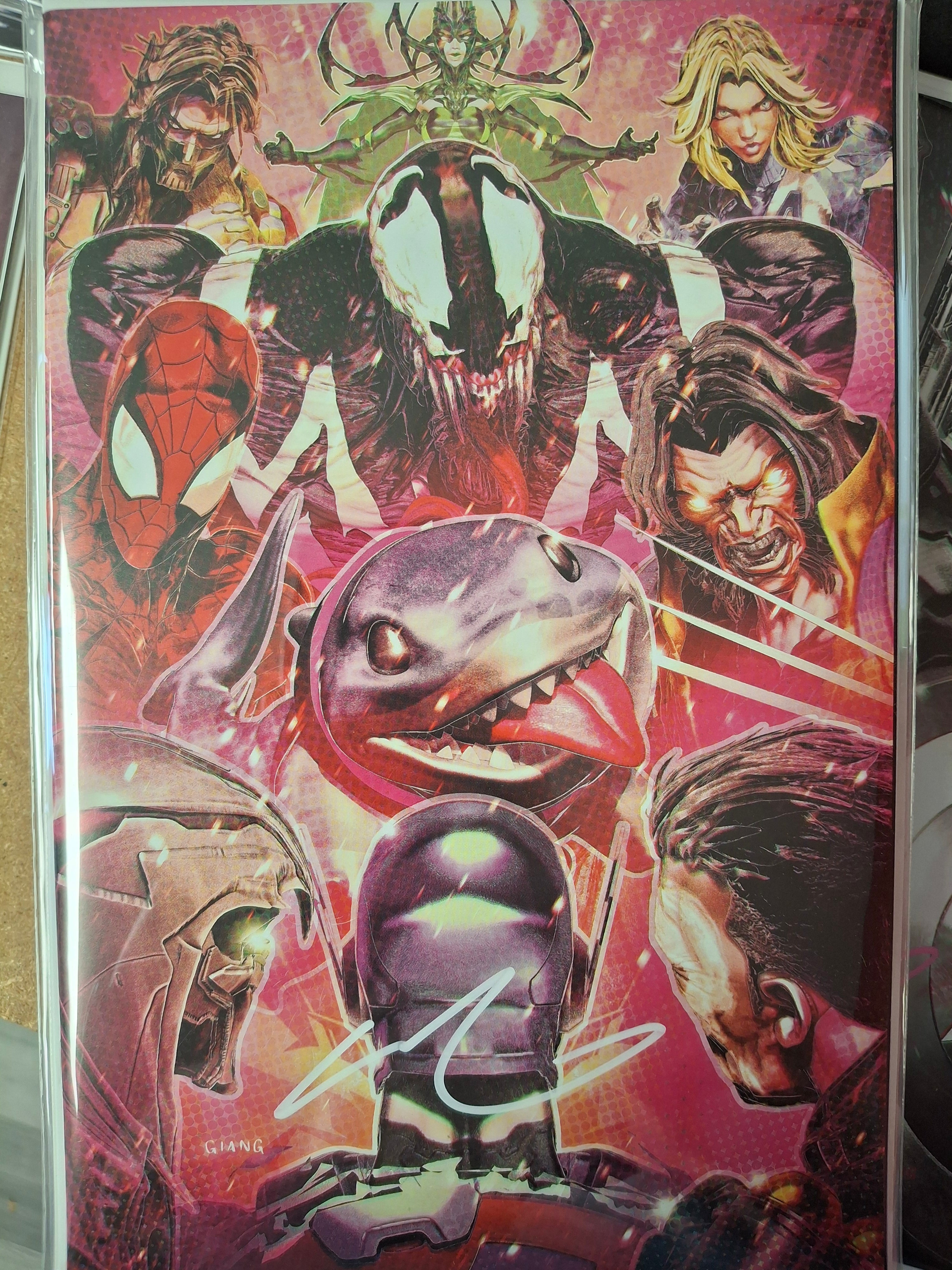 MARVEL RIVALS #1 JOHN GIANG C2E2 SECRET DROPS VIRGIN VARIANT SIGNED BY JOHN GIANG W/COA (SS10)