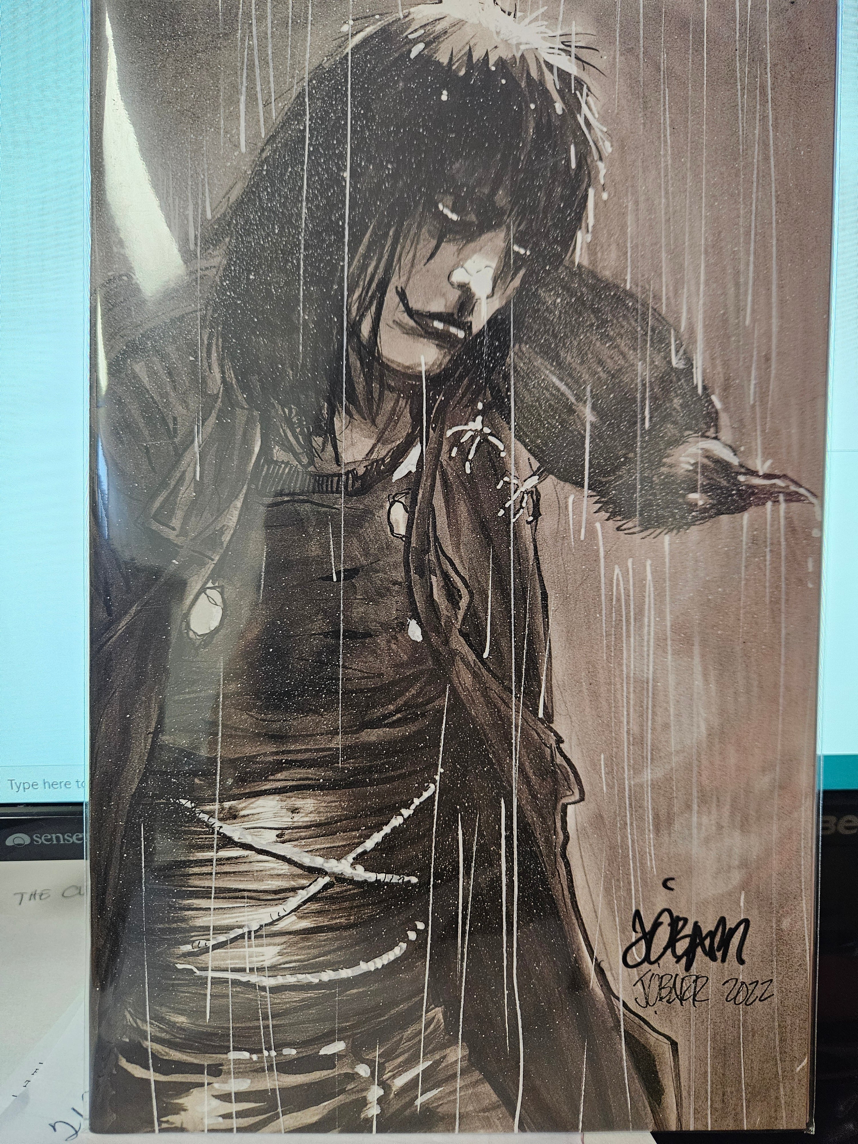 CROW DEADTIME #2 JAMES O'BARR VIRGIN VARIANT SIGNED BY JAMES O'BARR W/COA (SS11)