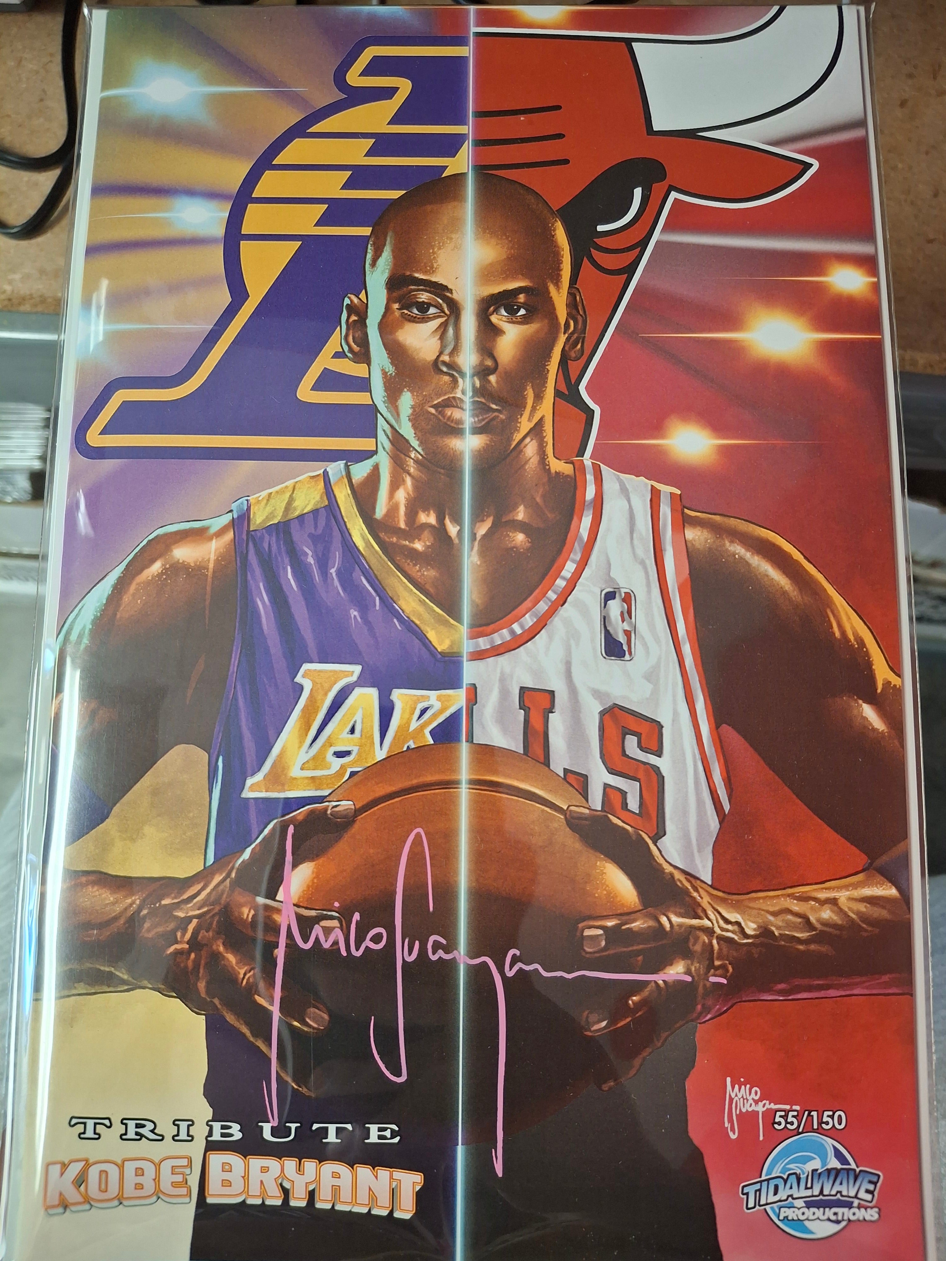 KOBE BRYANT NYCC SUNDAY SUPRISE DROP TRADE DRESS SIGNED BY MICO W/COA