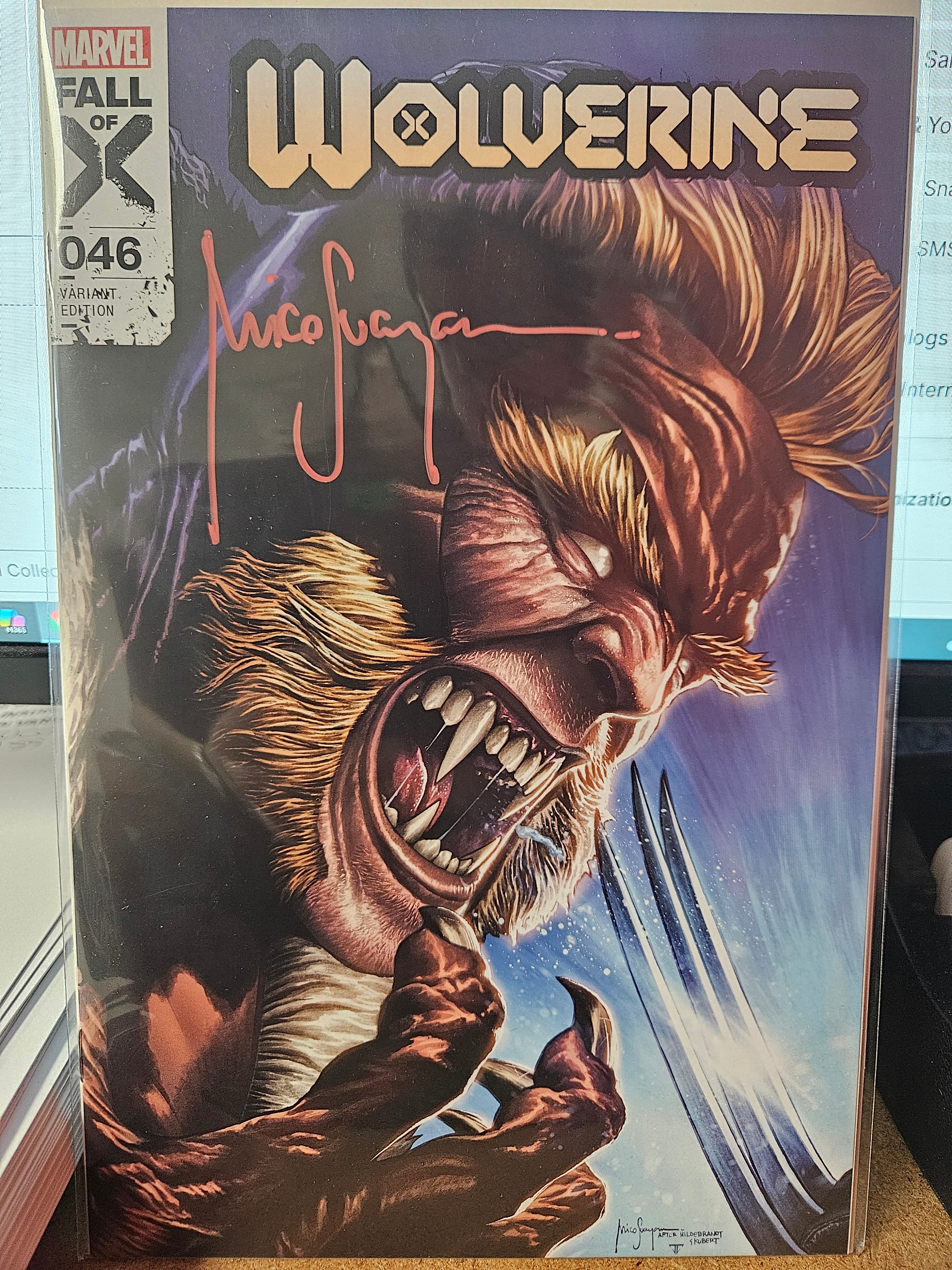 WOLVERINE #46 TRADE DRESS SIGNED BY MICO SUAYAN (SS15)