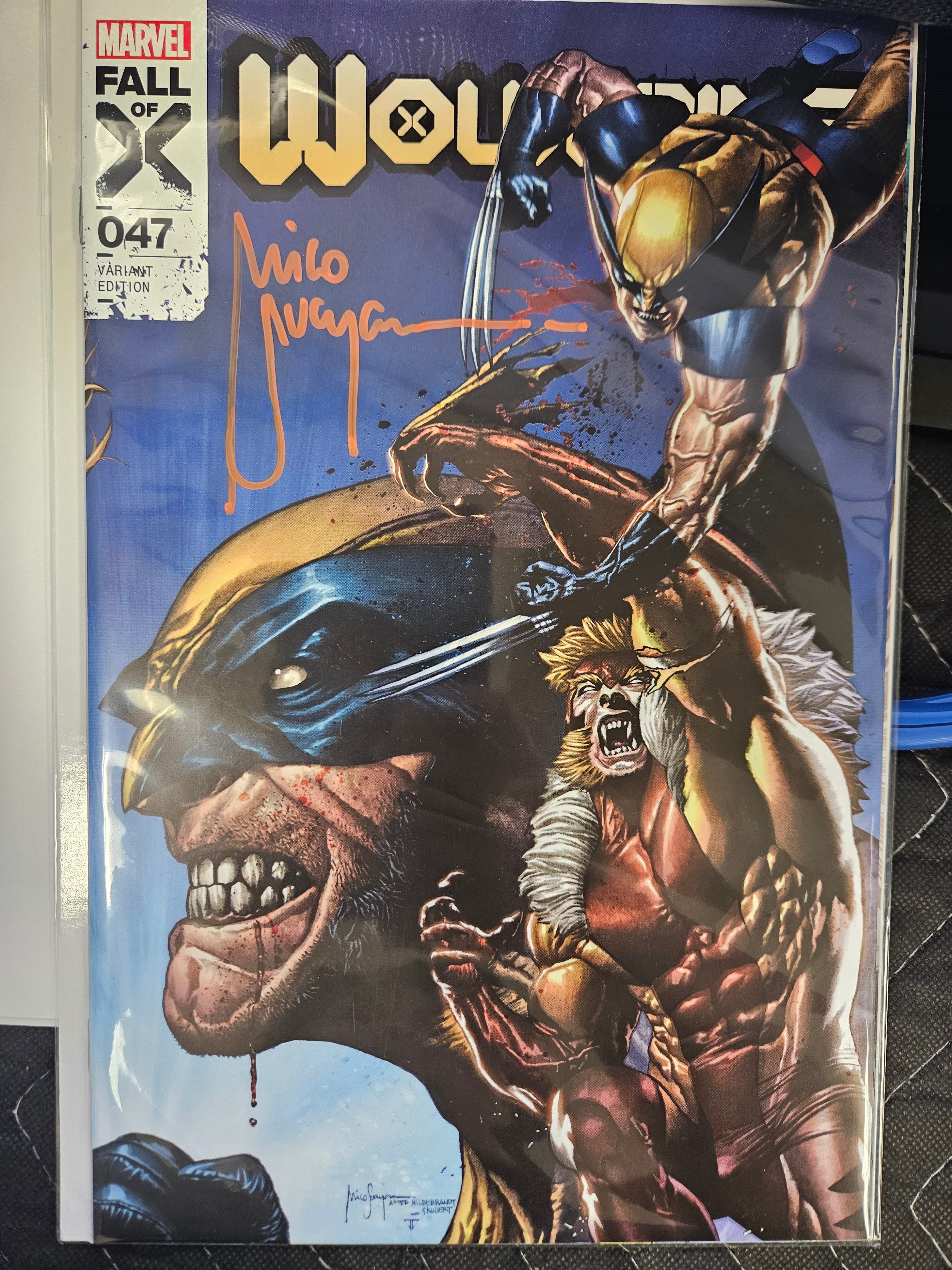 WOLVERINE #47 TRADE DRESS SIGNED BY MICO SUAYAN W/COA (SS15)