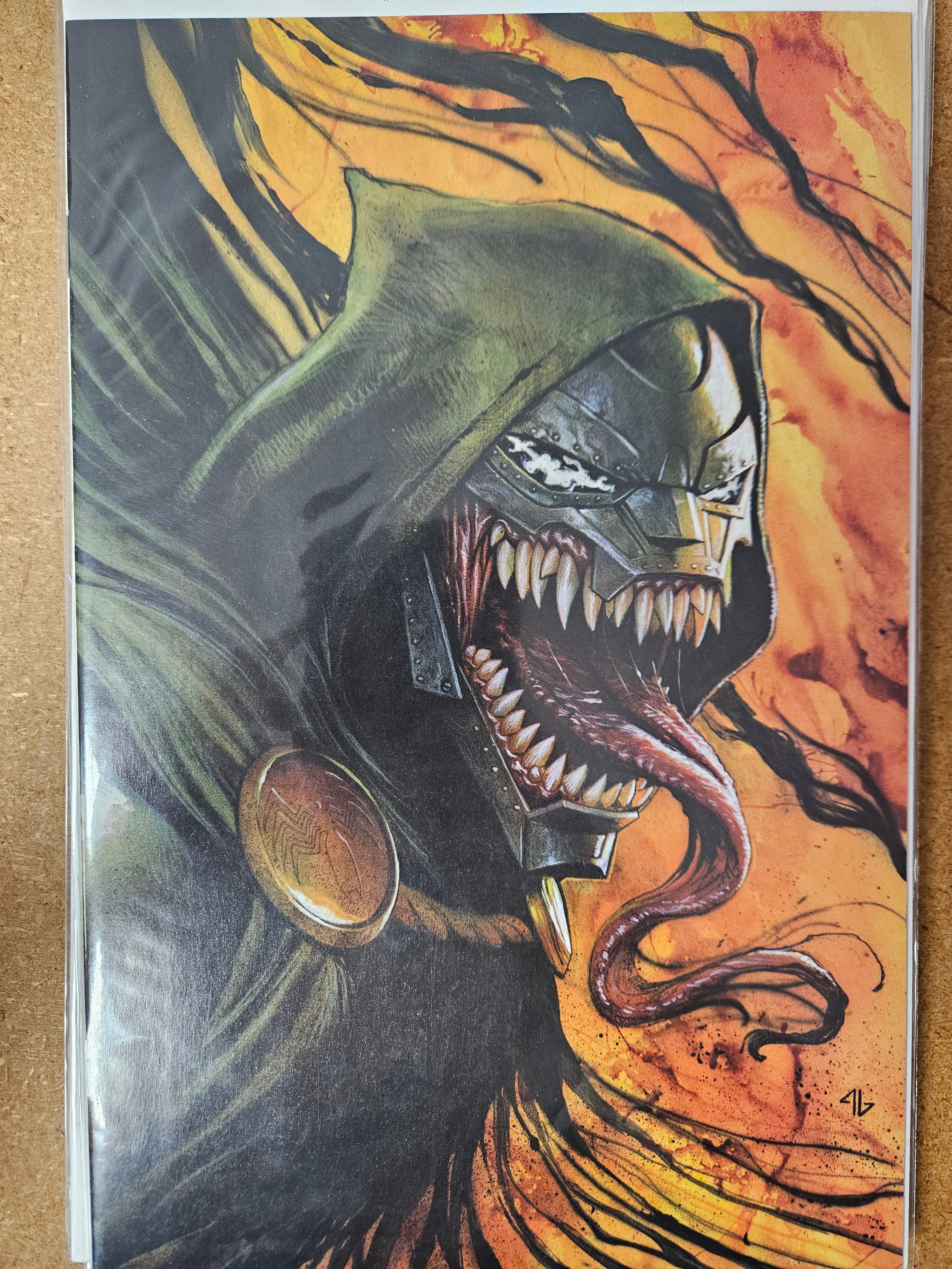 INVINCIBLE IRON MAN #11 ADI GRANOV VENOMIZED DR DOOM NYCC 2017 VIRGIN (CB57)
