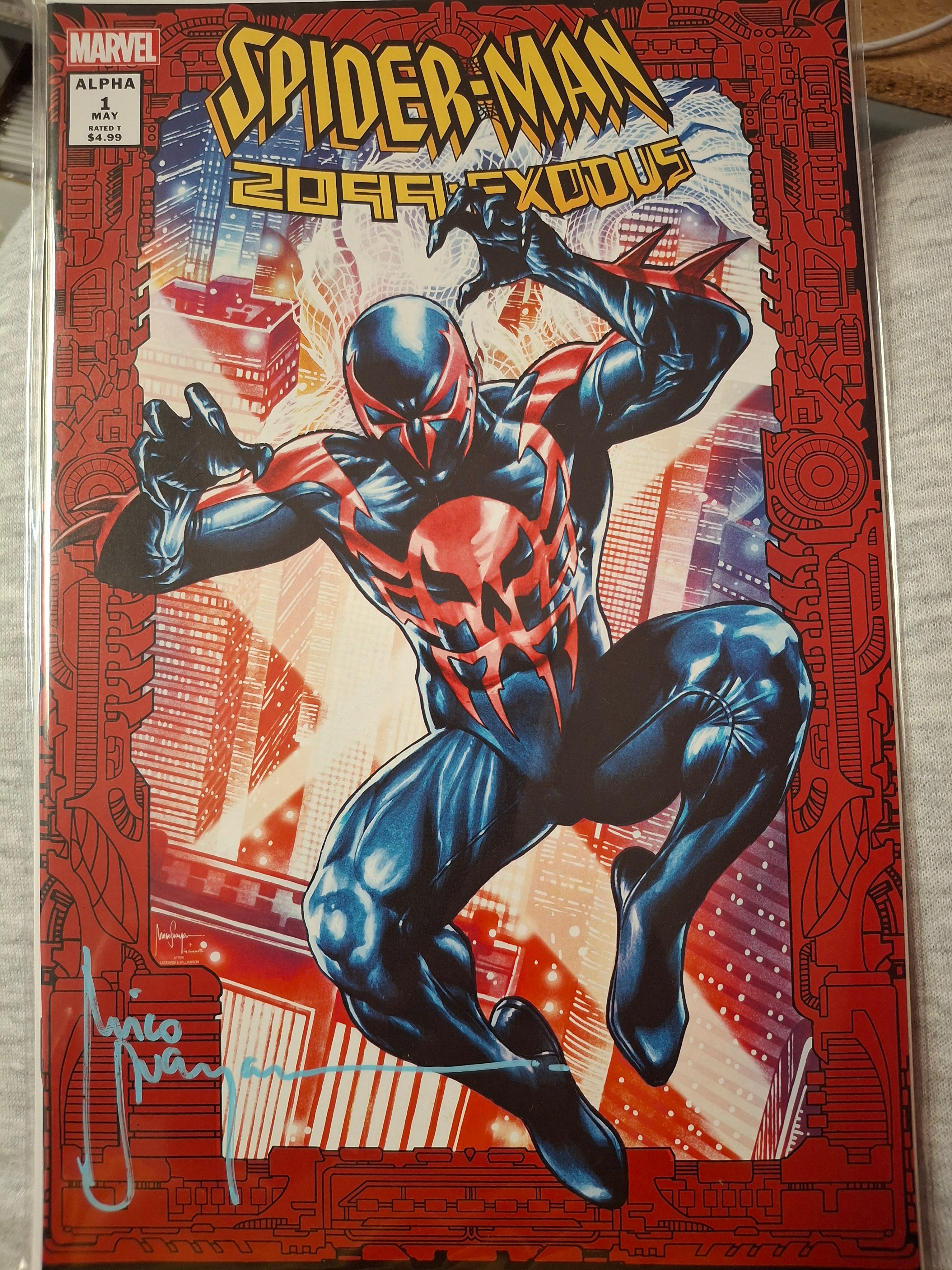 SPIDER-MAN 2099: EXODUS ALPHA #1  EXCLUSIVE VARIANT TRADE DRESS SIGNED BY MICO W/COA (SS7)(SS1)