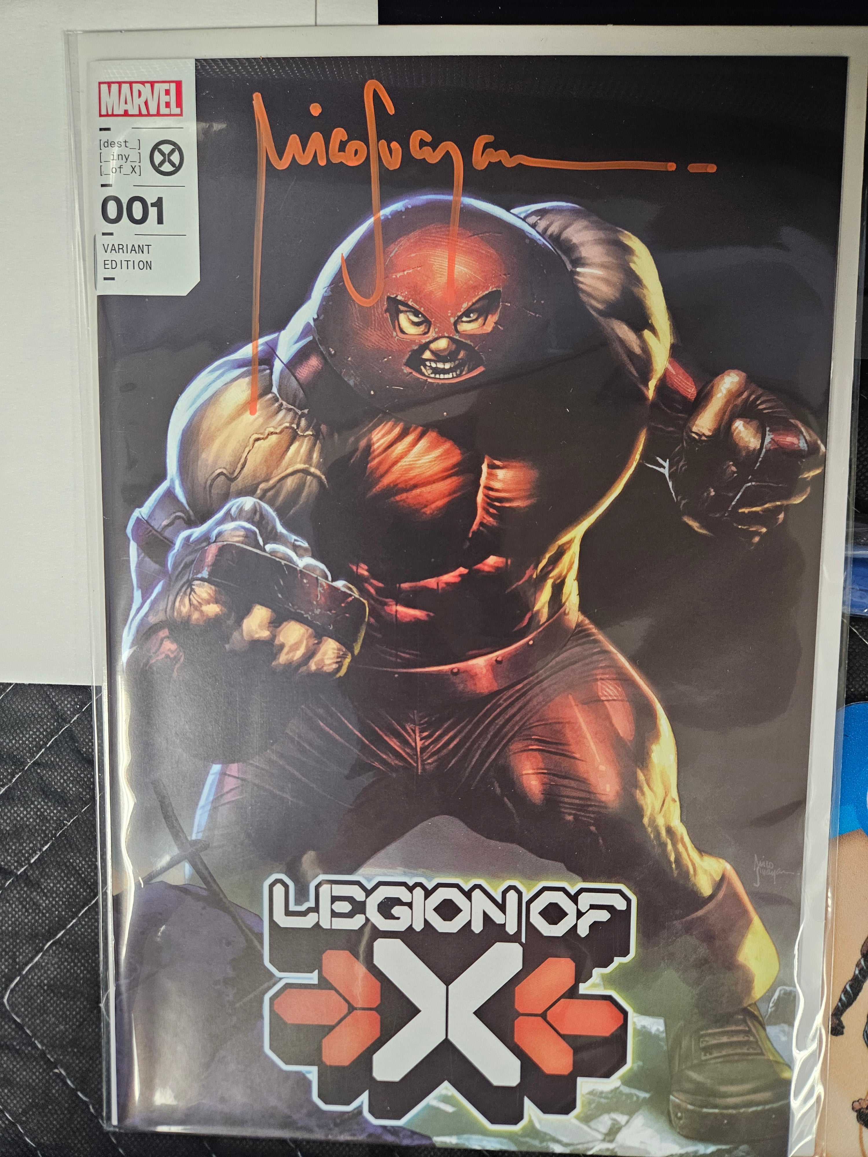 LEGION OF X #1 VIRGIN VARIANT SIGNED BY MICO SUAYAN W/COA (SS15)
