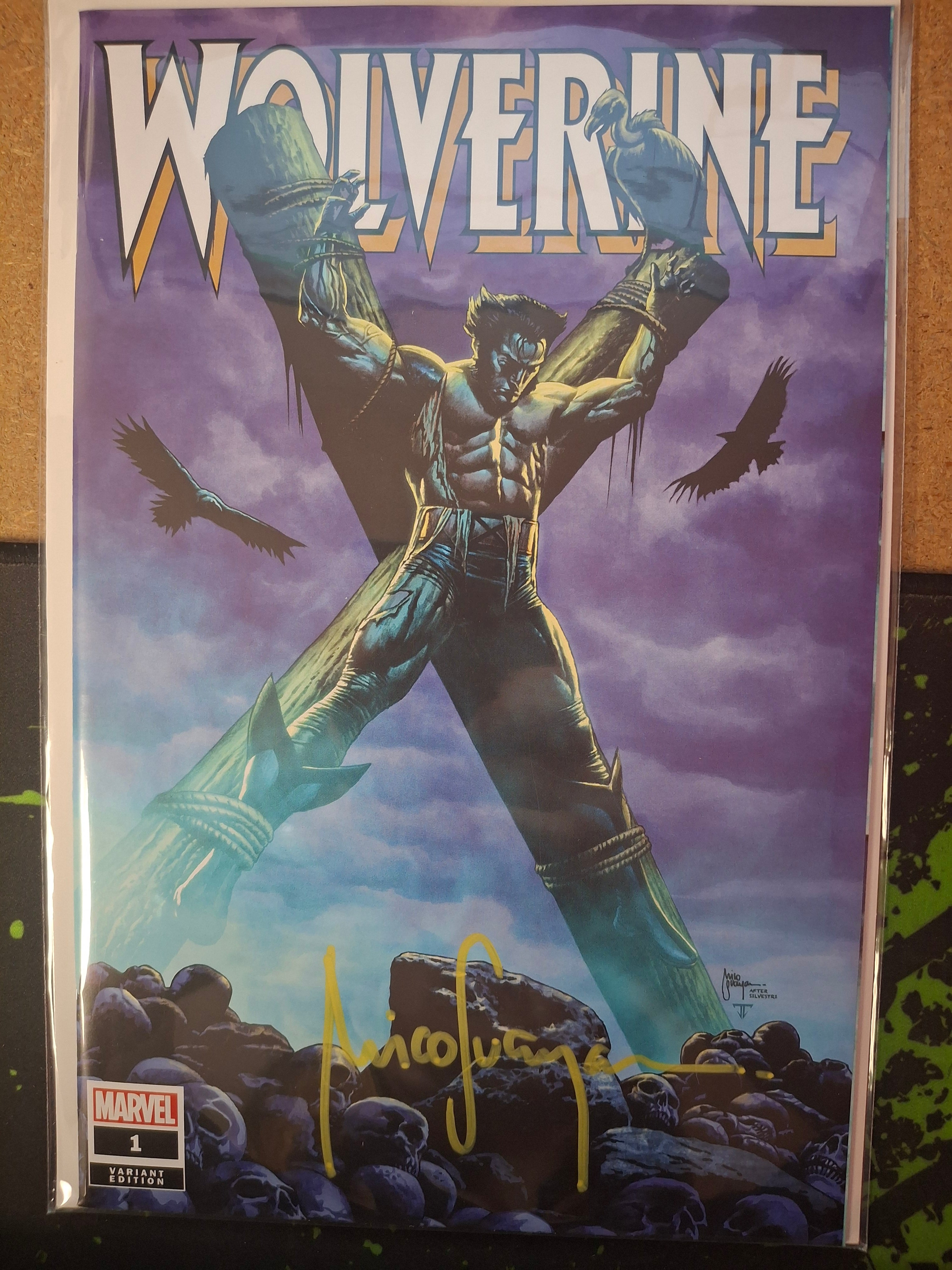 WOLVERINE #1 TRADE DRESS SIGNED BY MICO SUAYAN WITH COA (SS9)