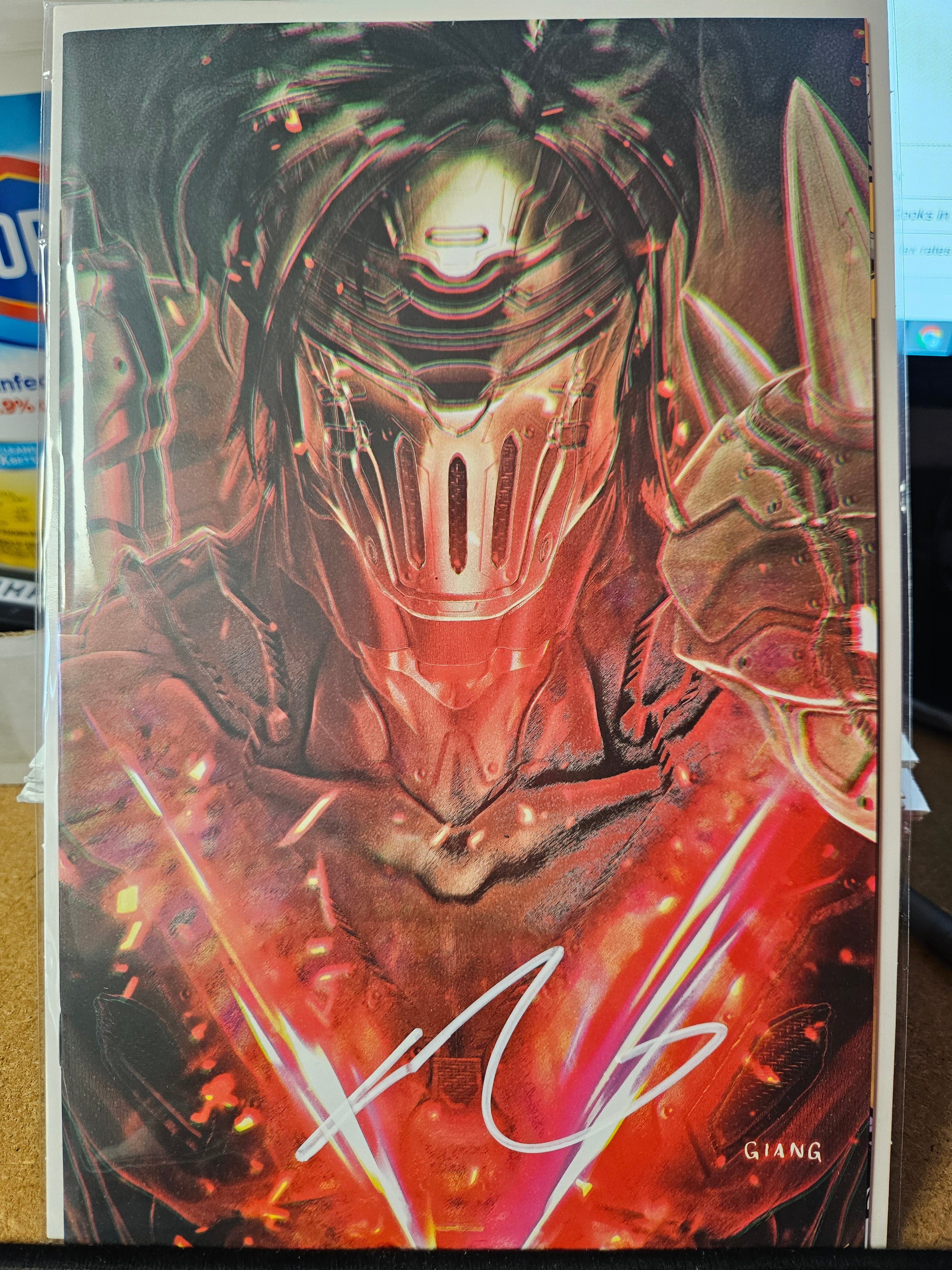 MMPR TMNT II #3 JOHN GIANG RANGER X VARIANT SIGNED BY JOHN GIANG W/COA (SS7)