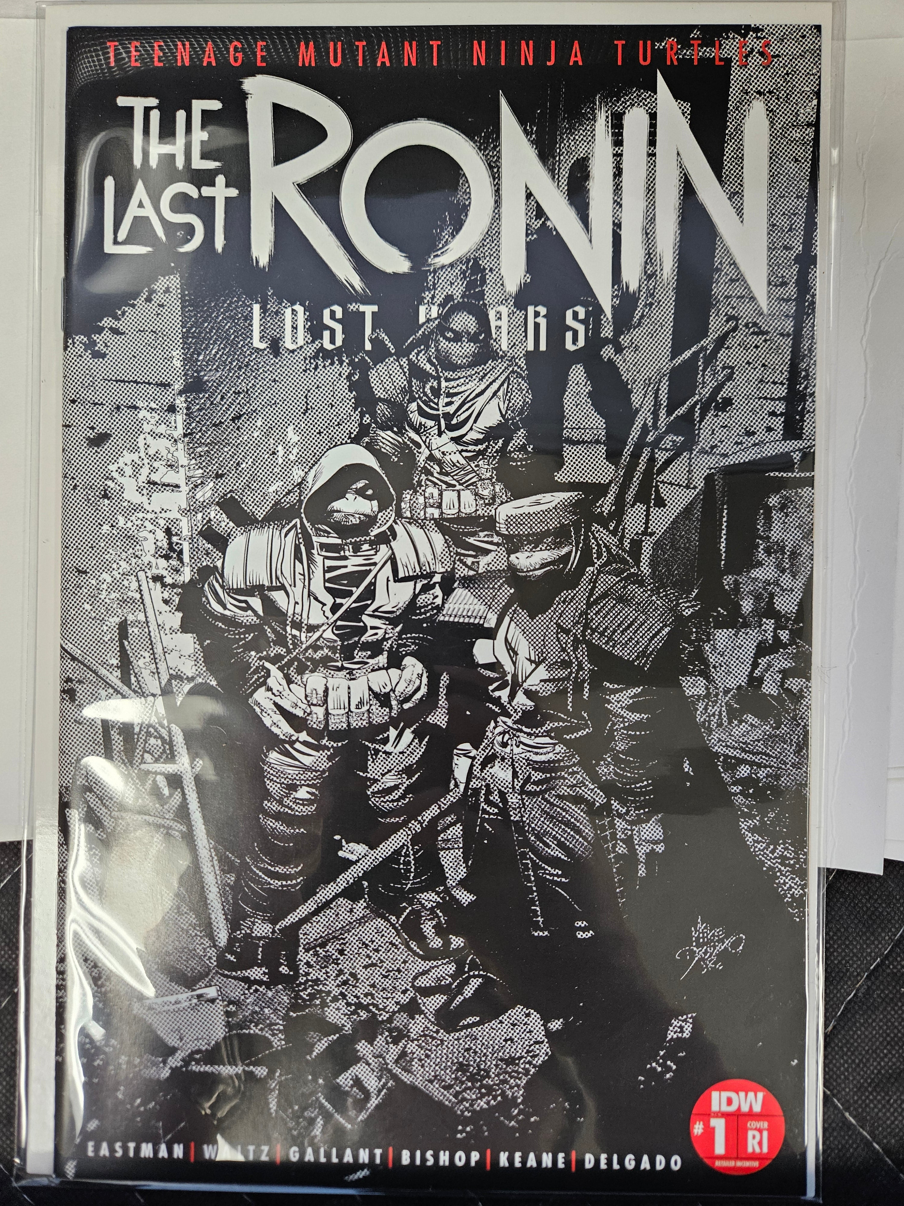 TMNT LAST RONI LOST YEARS #1 1:50 B&W INCENTIVE VARIANT MIKE DEODATO (I64)