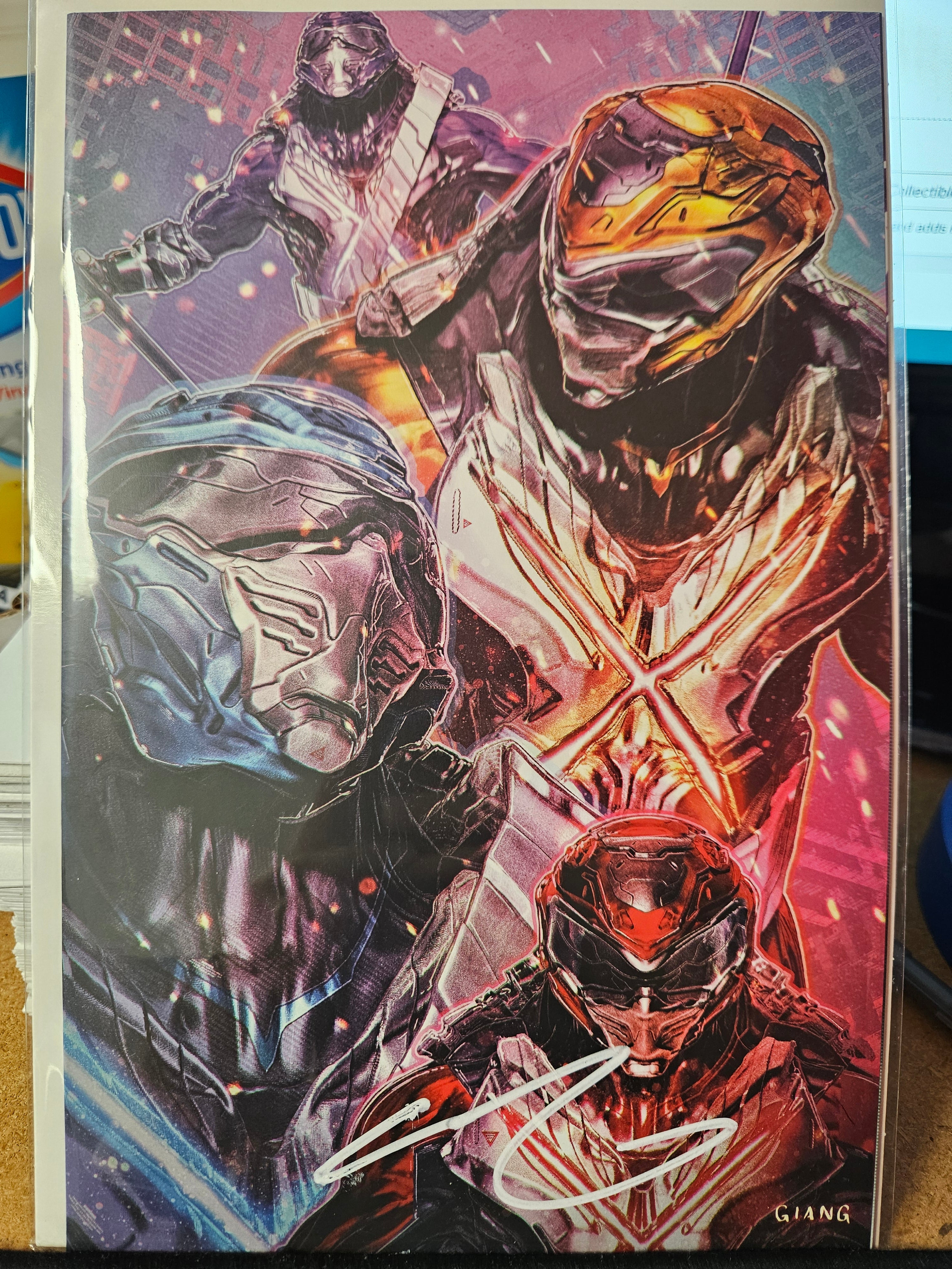 MMPR TMNT II #5 JOHN GIANG SIGNED BY JOHN GIANG W/COA (SS7)