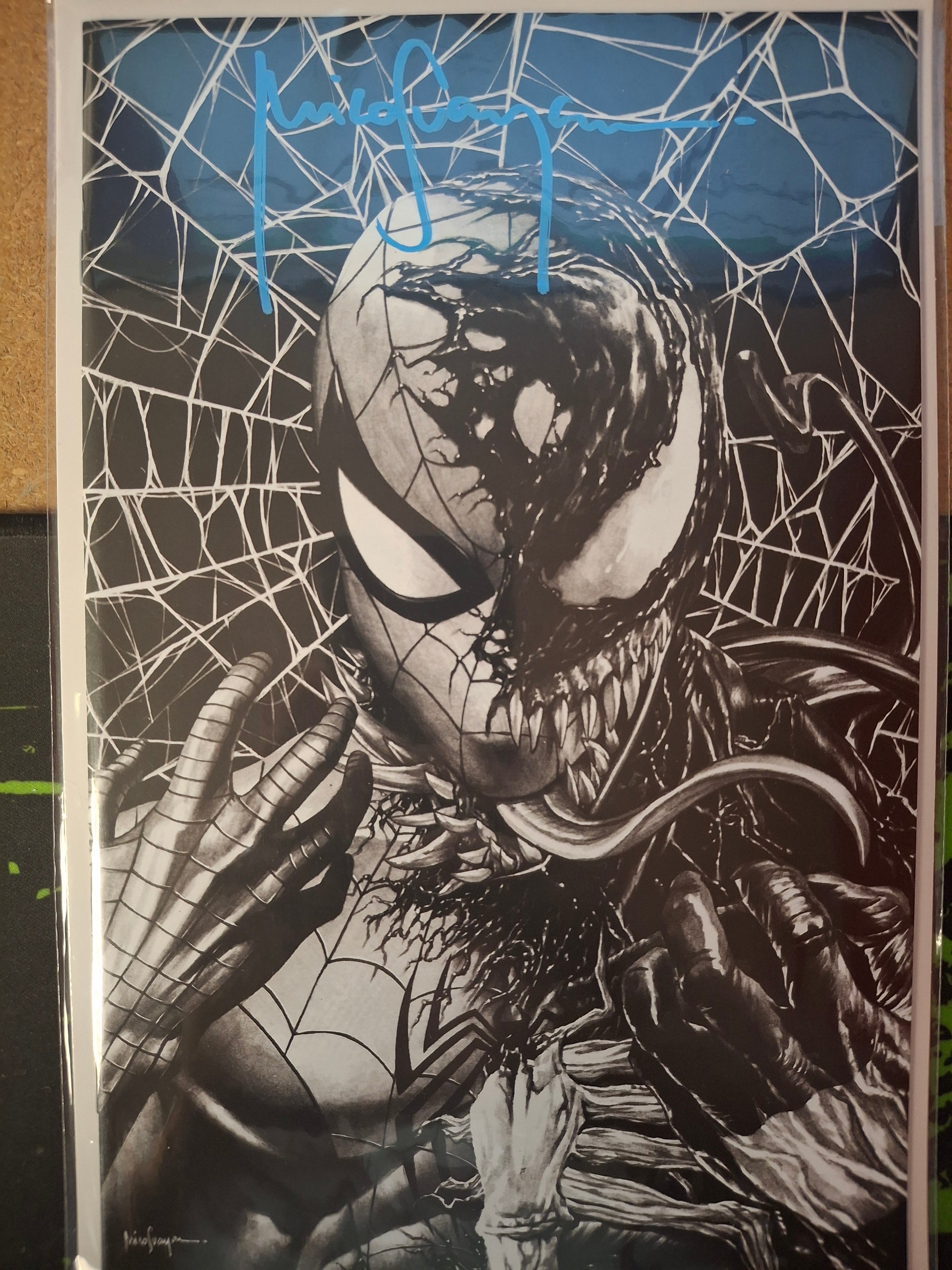 SPIDER-MAN  SPIDERS SHADOW #1 SKETCH SIGNED BY MICO SUAYAN WITH COA (SS1)