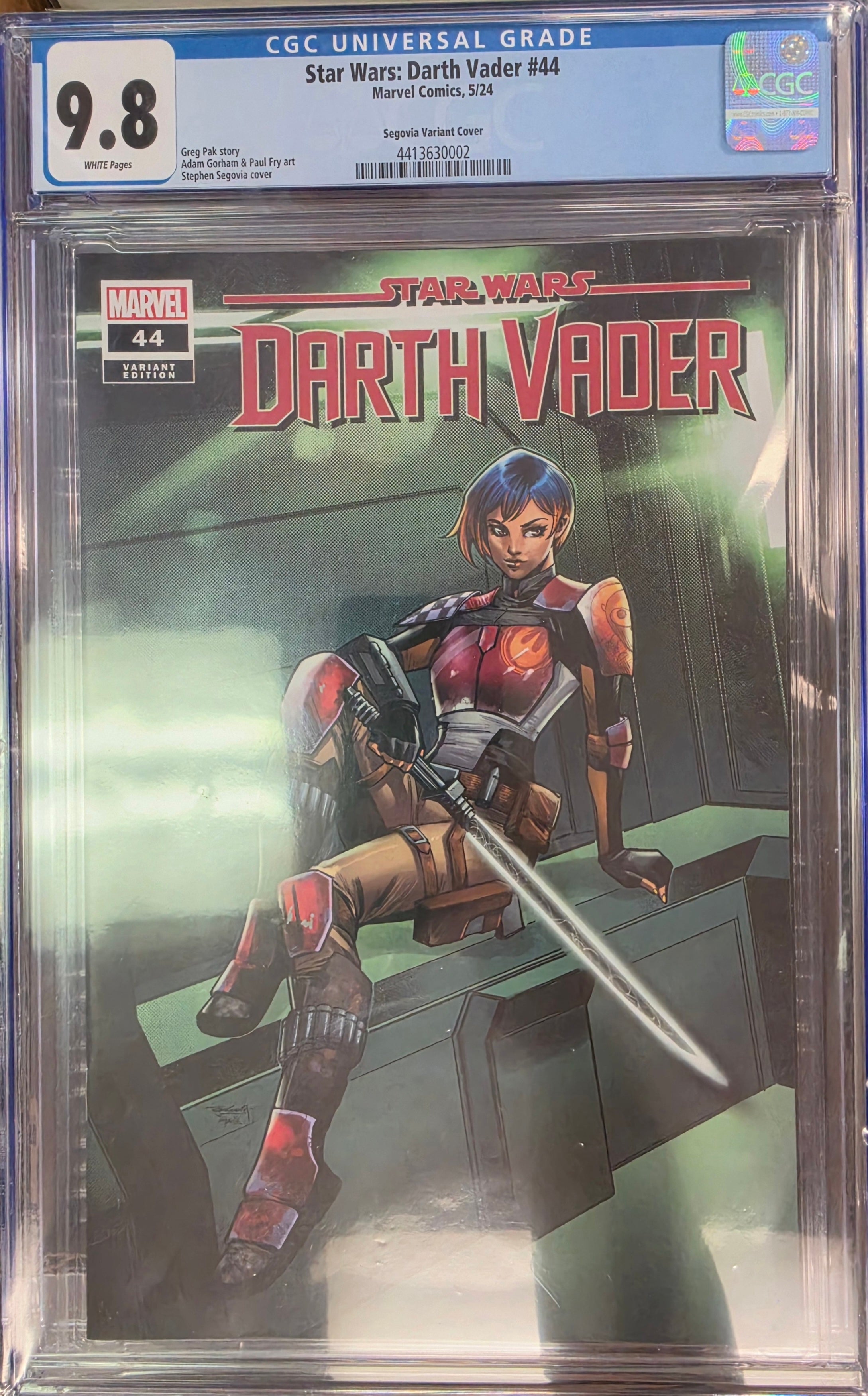 STAR WARS: DARTH VADER #44 STEPHEN SEGOVIA REBELS 10TH ANNIVERSARY LIMITED EDITION CGC 9.8 (C61)