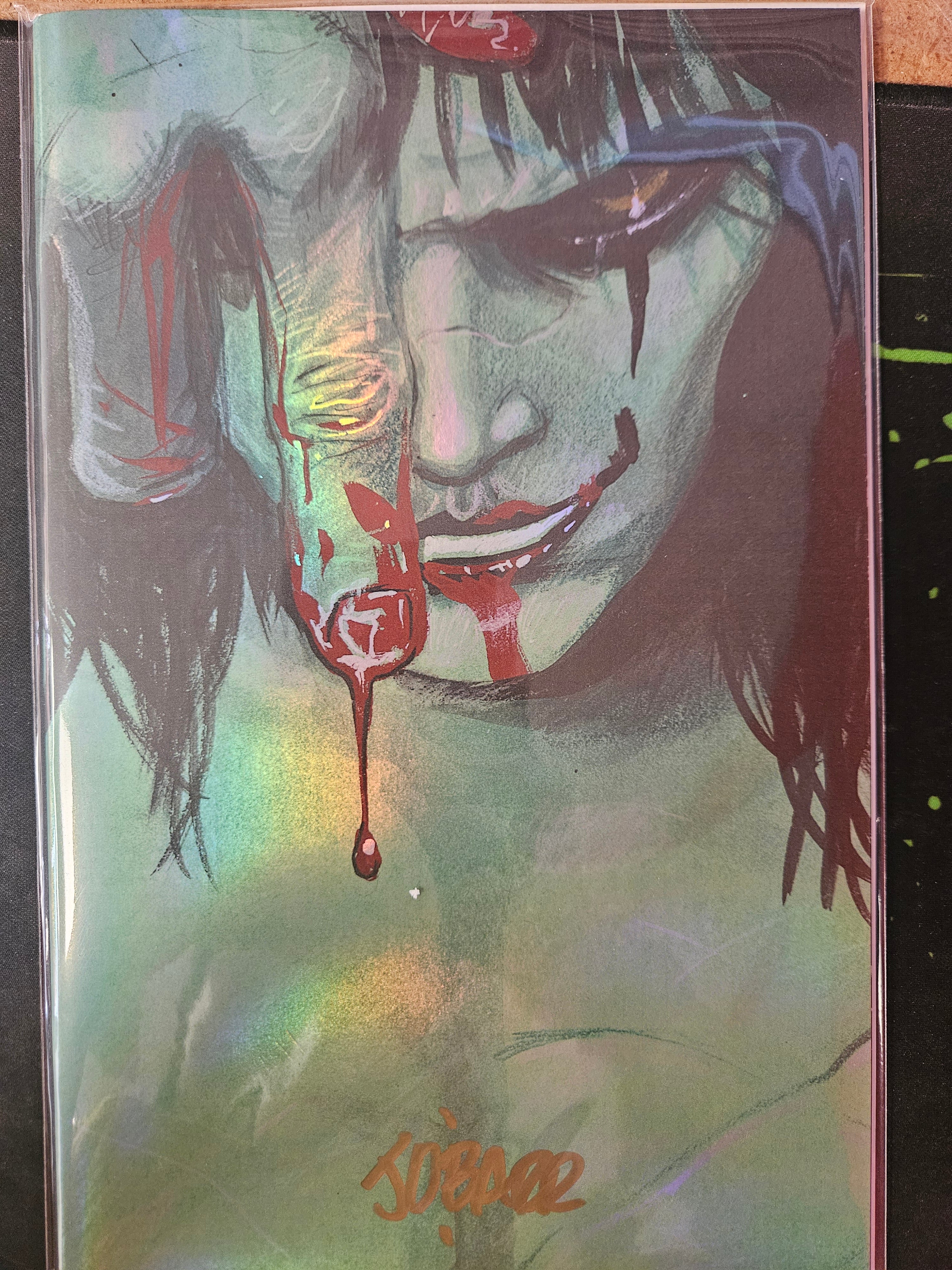 CROW DEAD TIME #1 JAMES O'BARR SDCC EXCLUSIVE LEGENDARY FOIL LIMITED TO 100 SIGNED BY JAMES O'BARR W/COA (SS12)