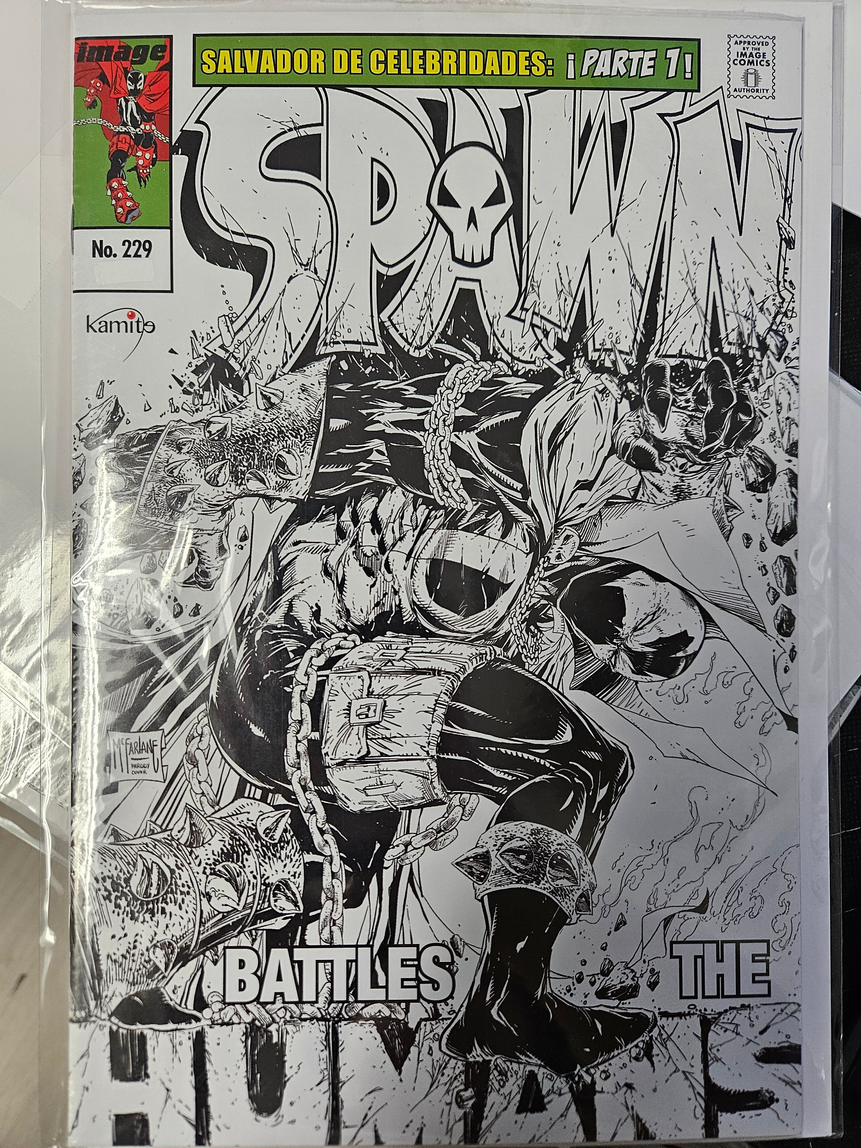 SPAWN #229 1:25 SKETCH VARIANT INCREDIBLE HULK #1 HOMAGE COVER (CB128)
