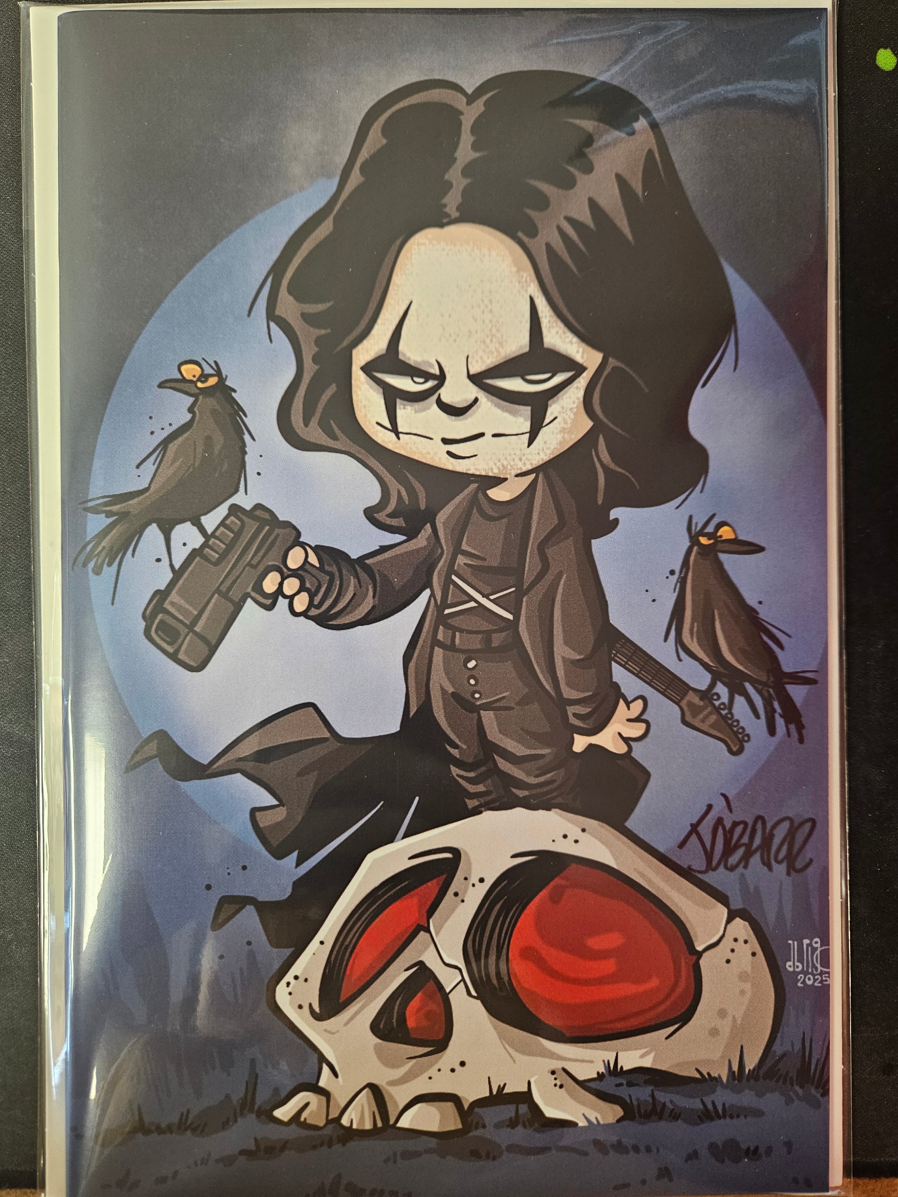 CROW DEAD TIME #1 FREELY ABRIGO C2E2 SECRET DROP SIGNED BY JAMES O'BARR W/COA (SS13)
