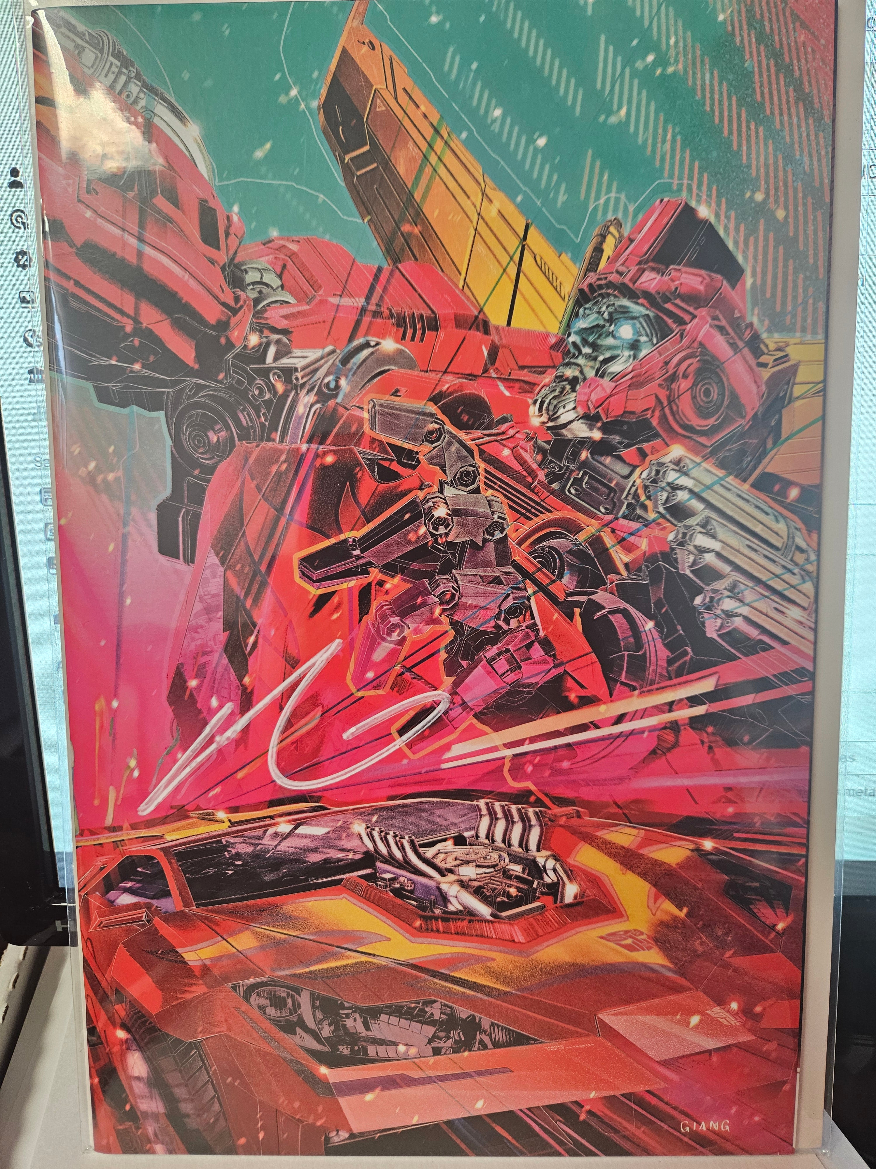 VOID RIVALS #14 JOHN GIANG EXCLUSIVE VIRGIN VARIANT  SIGNED BY JOHN GIANG W/COA (SS7)