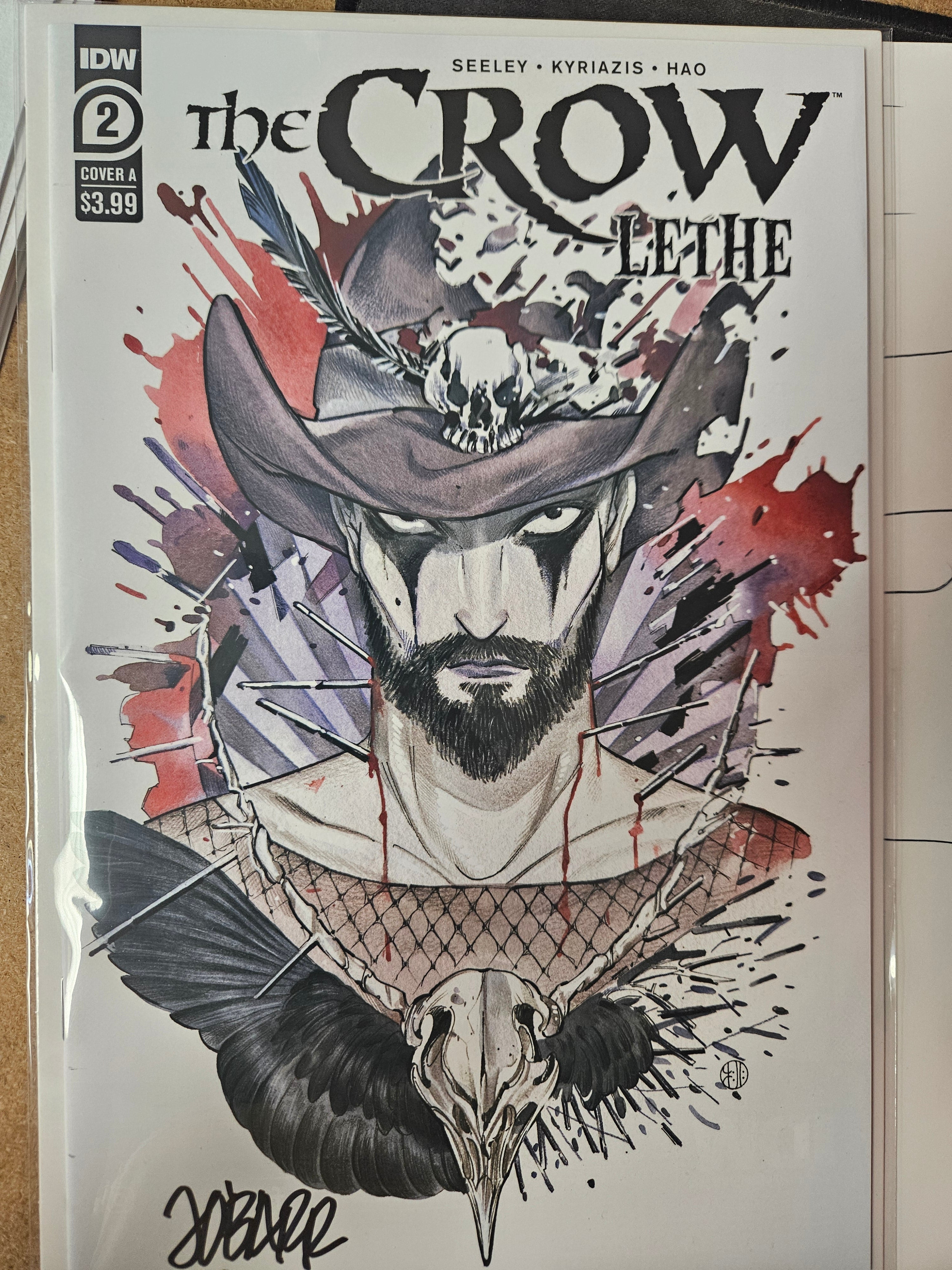 CROW LETHE #2 (OF 3) CVR A PEACH MOMOKO SIGNED BY JAMES O'BARR W/COA (SS11)