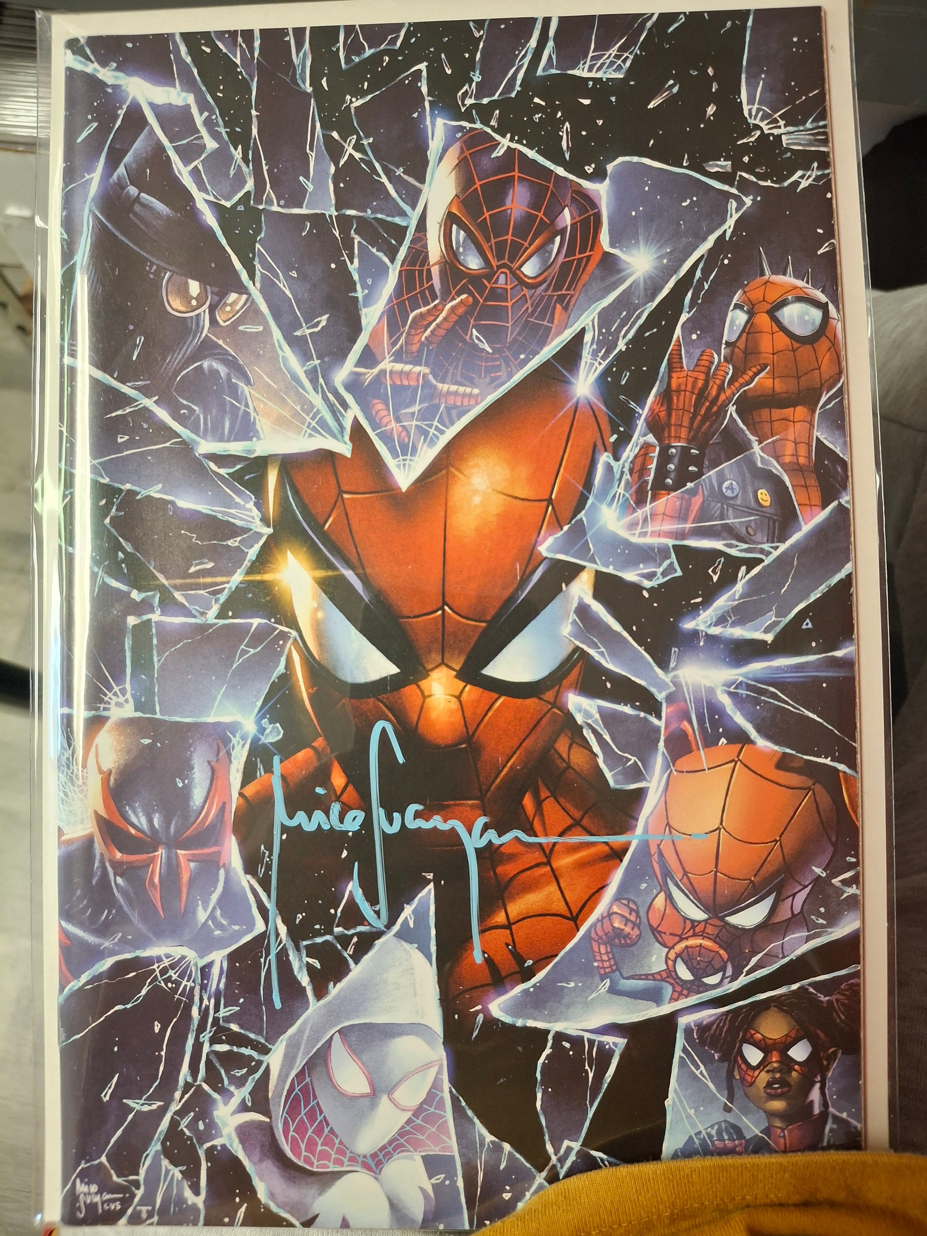 SPIDER-MAN #1 VIRGIN VARIANT SIGNED BY MICO SUAYAN WITH COA (SS7)