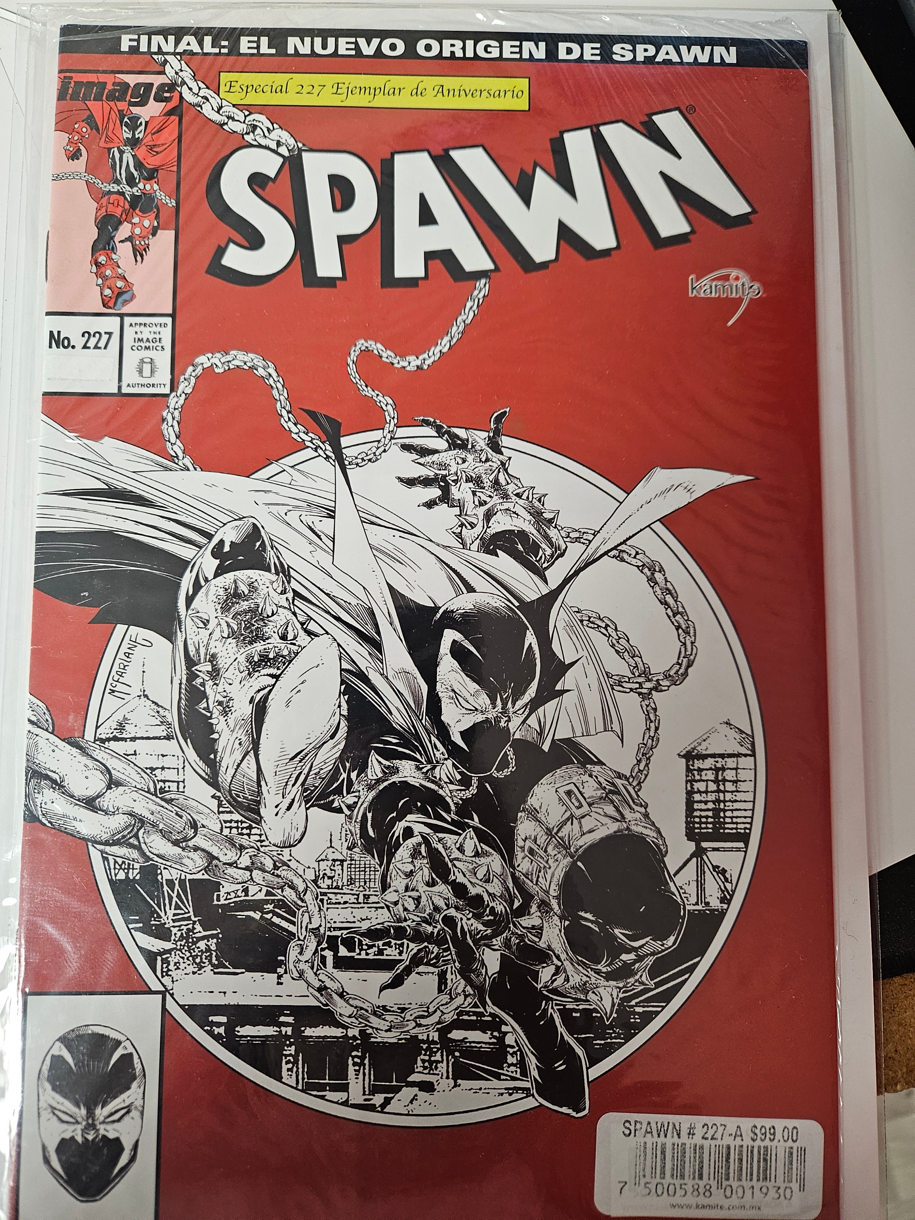 SPAWN 227 SKETCH TODD MCFARLANE (CB128)
