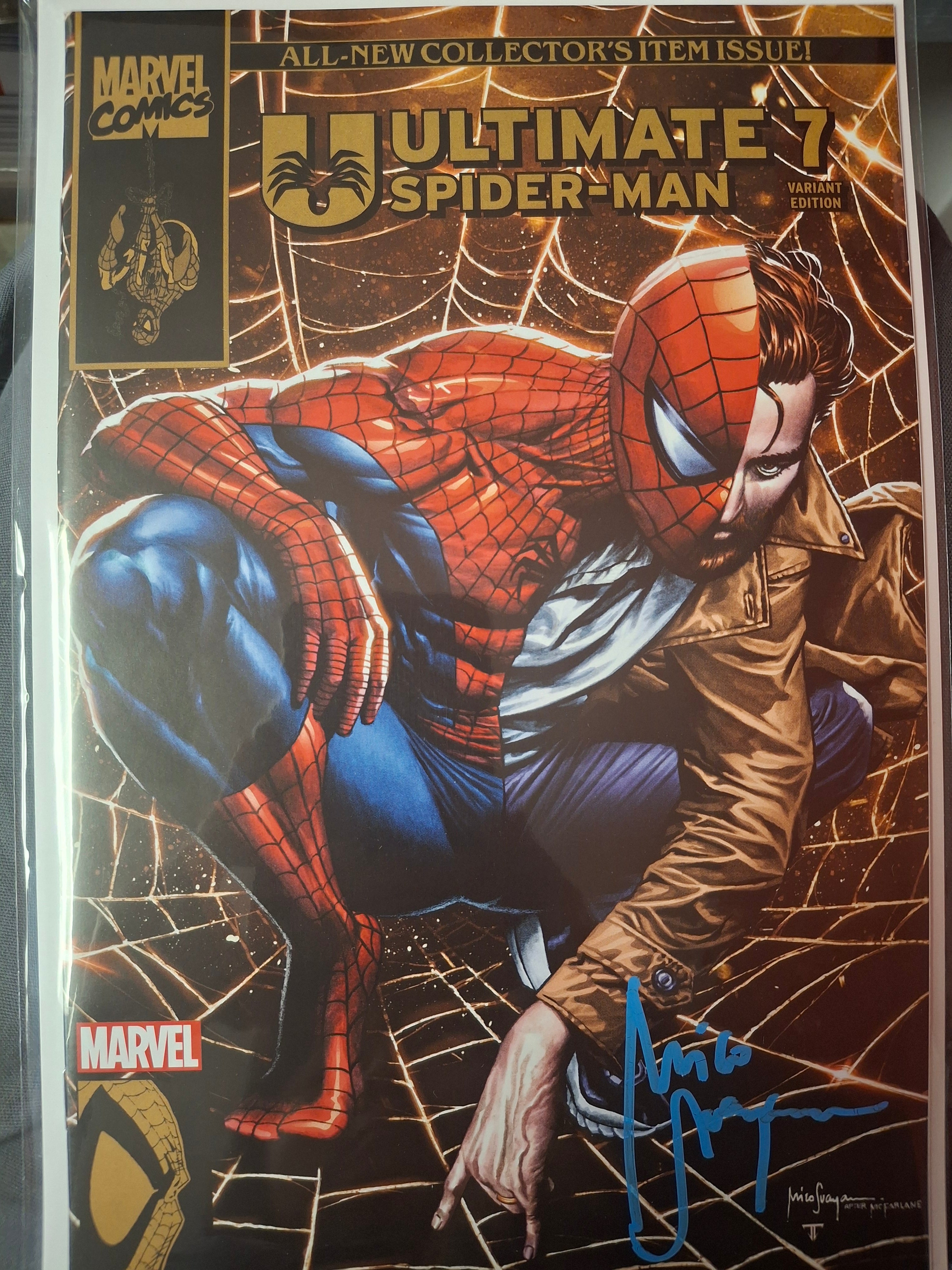 ULTIMATE SPIDER-MAN #7 TRADE DRESS SIGNED BY MICO SUAYAN WITH COA (SS8)