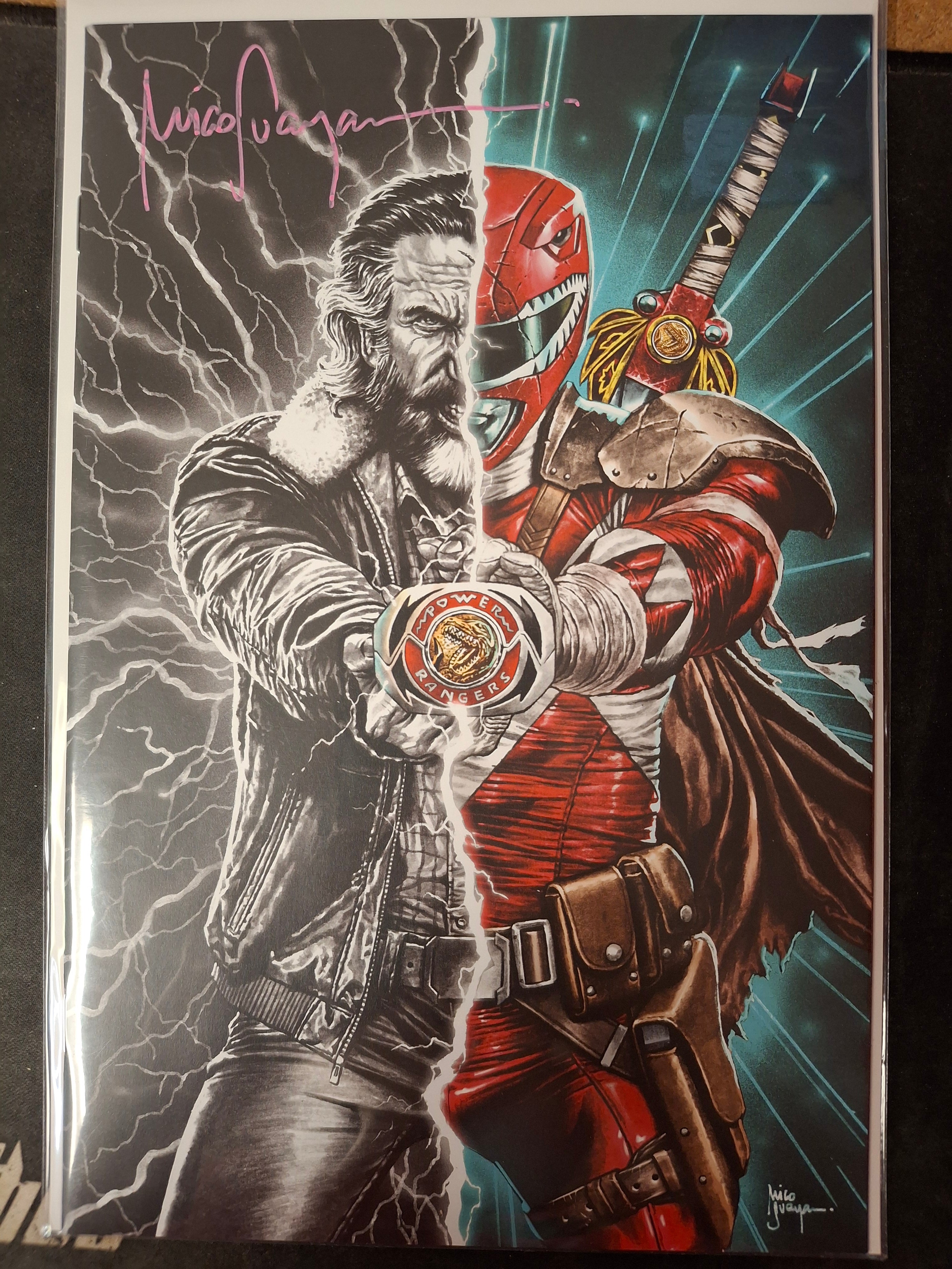 MMPR THE RETURN #1 SIGNED BY MICO SUAYAN WITH COA (SS8)