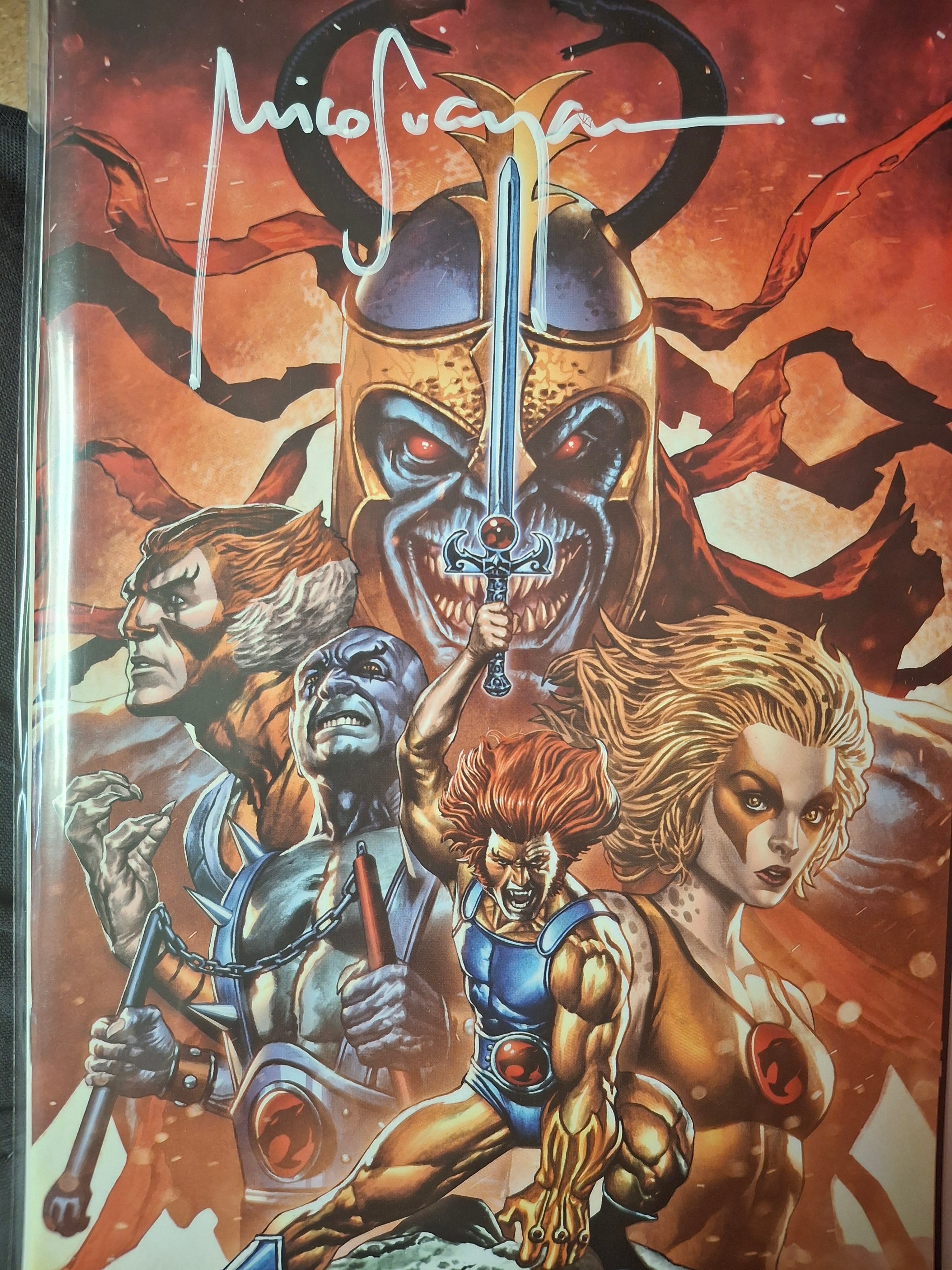 THUNDERCATS #1 VIRGIN VARIANT SIGNED BY MICO SUAYAN WITH COA (SS8)(SS9)(SS7)