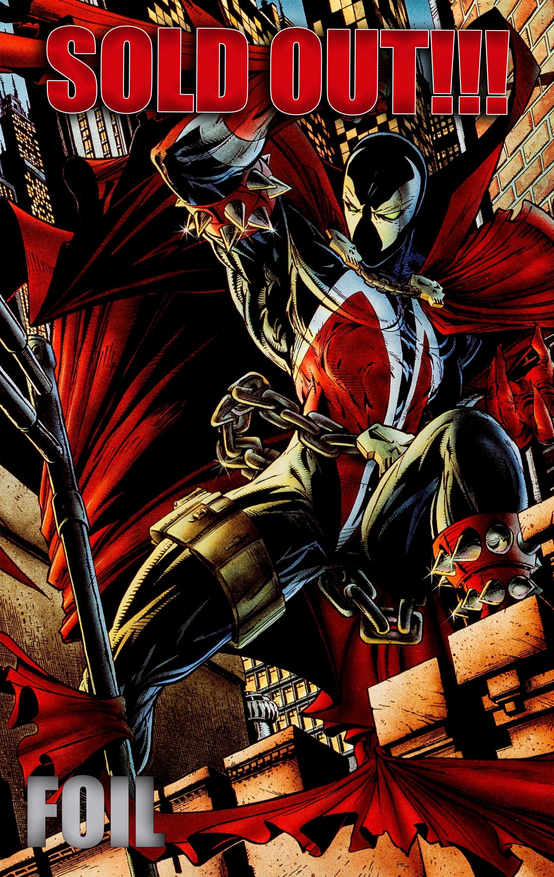 SPAWN #1 TODD MCFARLANE MOCCA ART EXCLUSIVE FOIL EDITION BY KAMITE MEXICO