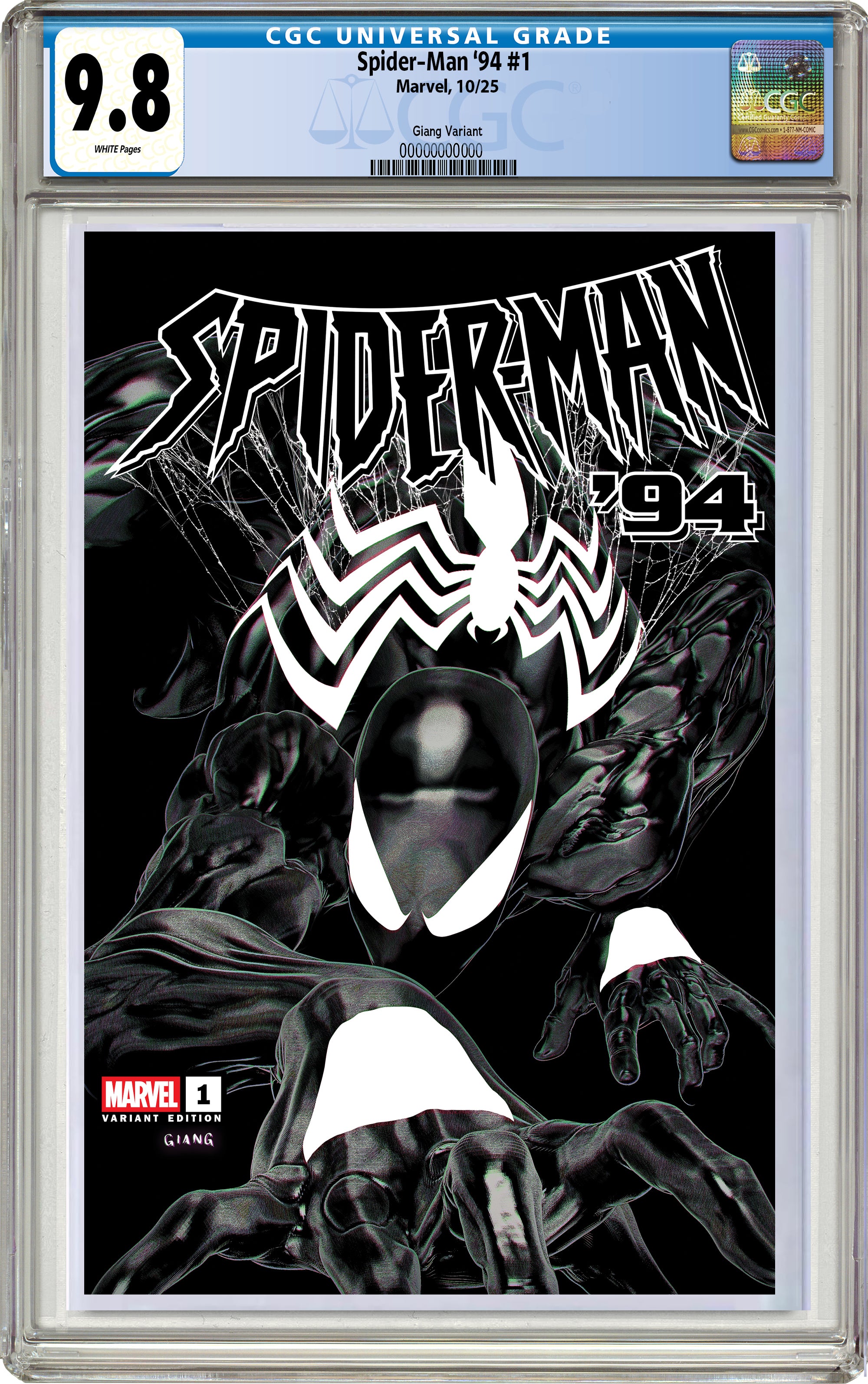 SPIDER-MAN '94 #1 JOHN GIANG NEGATIVE BLEED EXCLUSIVE EDITION OPTIONS