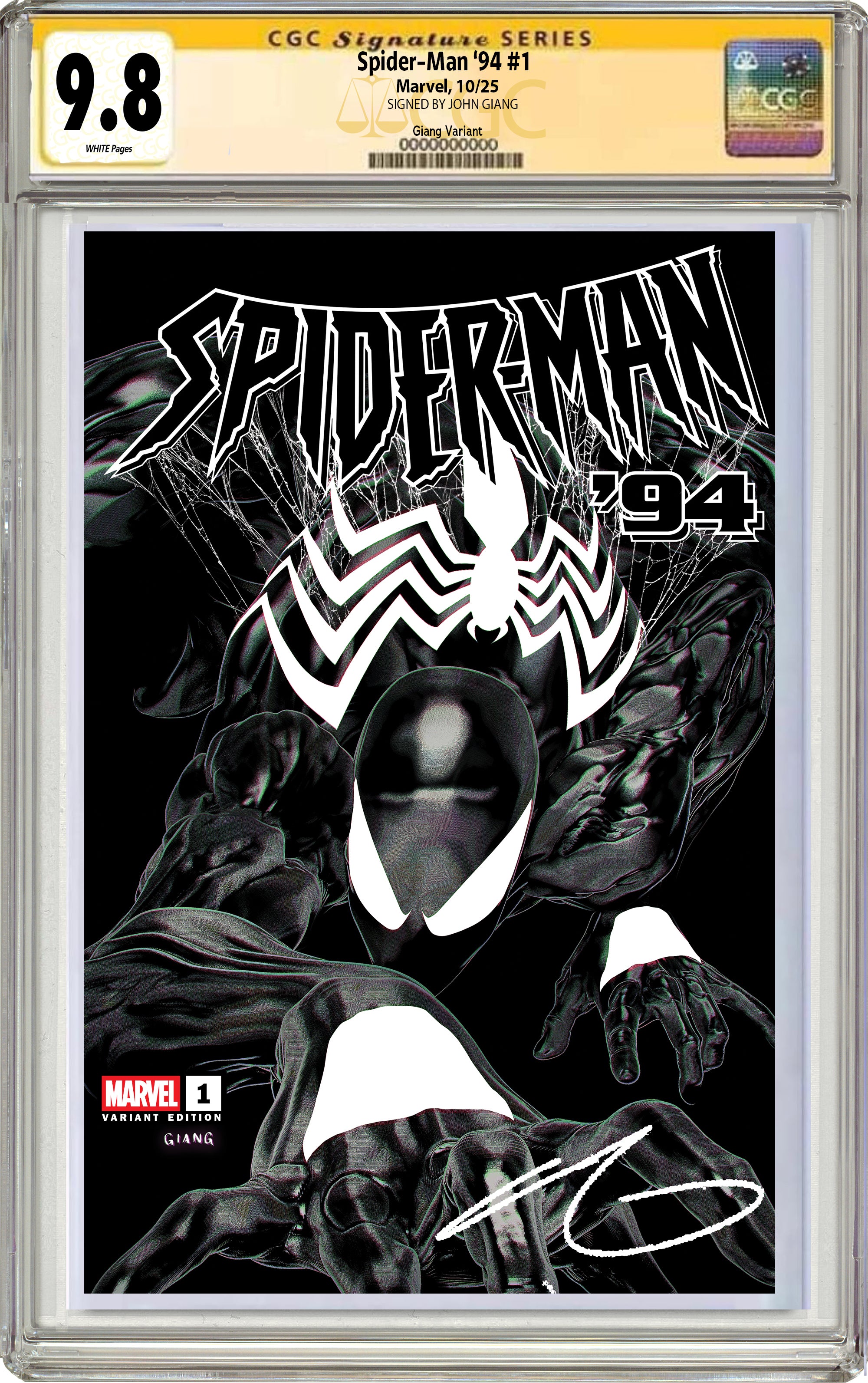 SPIDER-MAN '94 #1 JOHN GIANG NEGATIVE BLEED EXCLUSIVE EDITION OPTIONS
